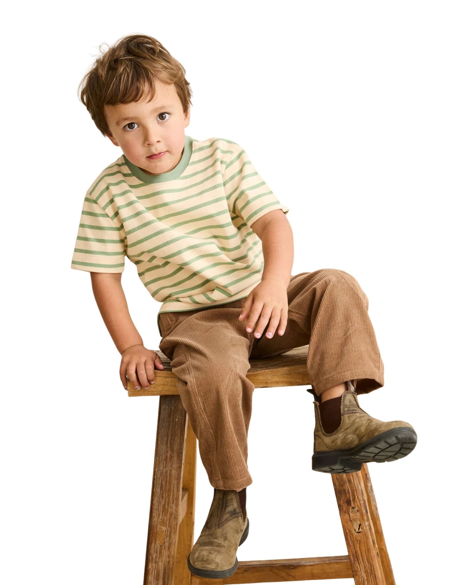 Rhythm Kids Vintage Stripe Ss T-Shirt