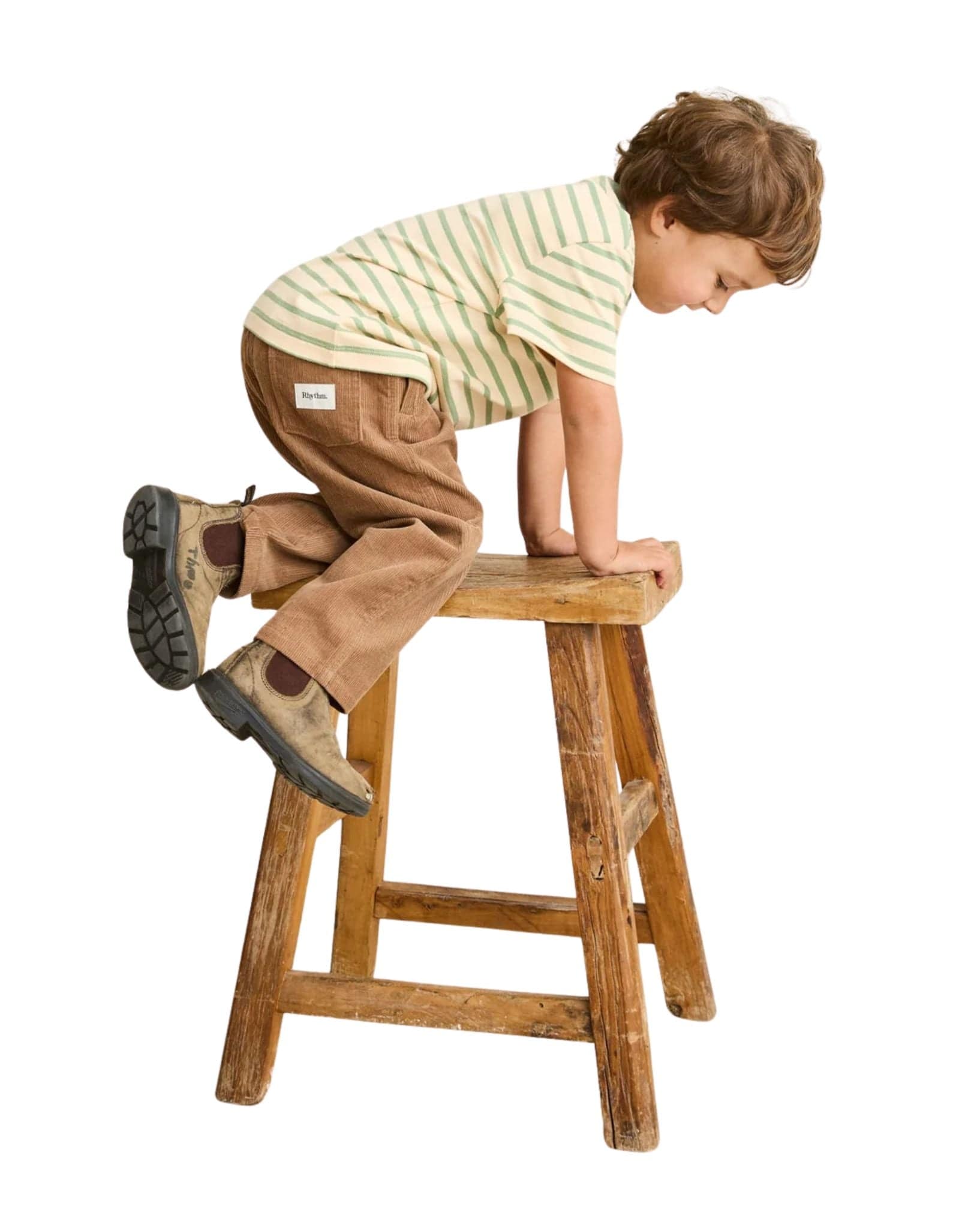 Rhythm Kids Vintage Stripe Ss T-Shirt