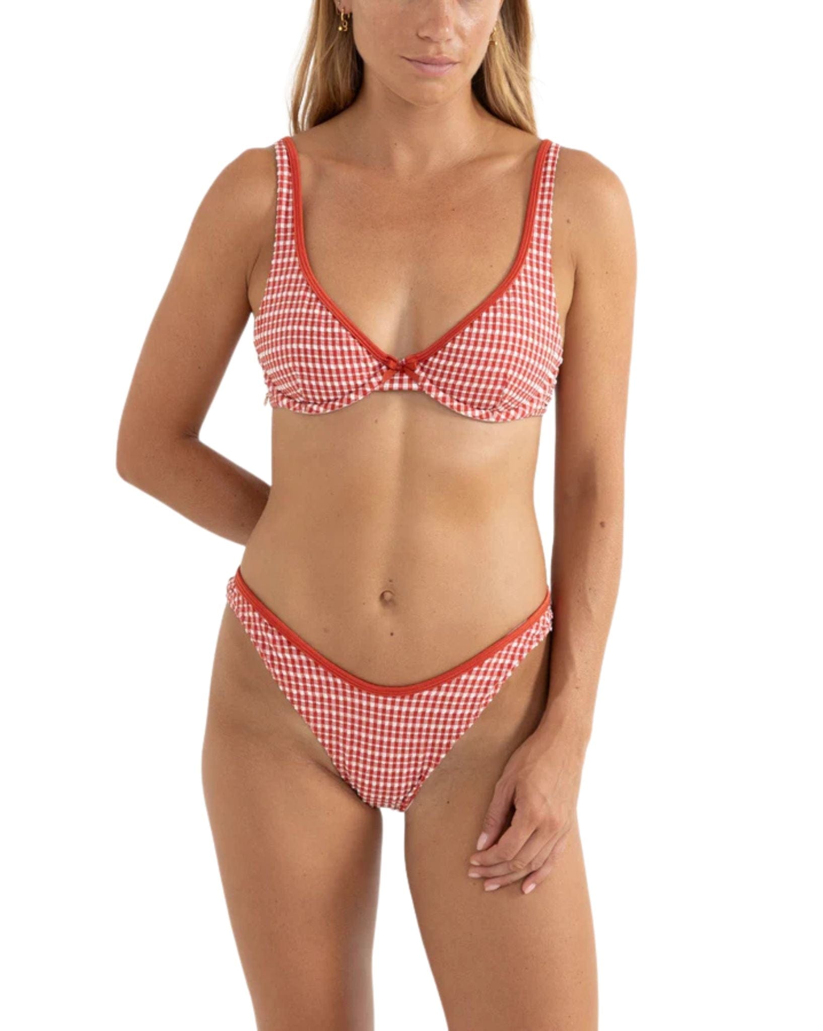 Rhythm Lola Check Hi Cut Pant