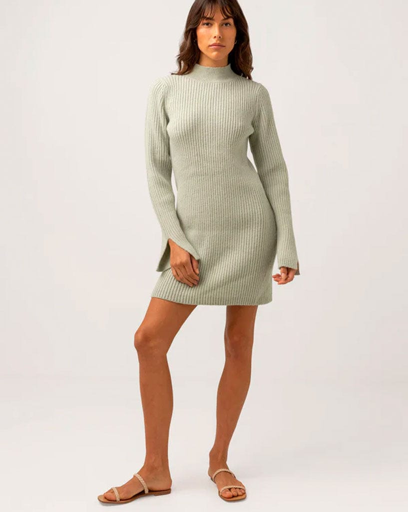 Rhythm Long Sleeve Knit Mini Dress