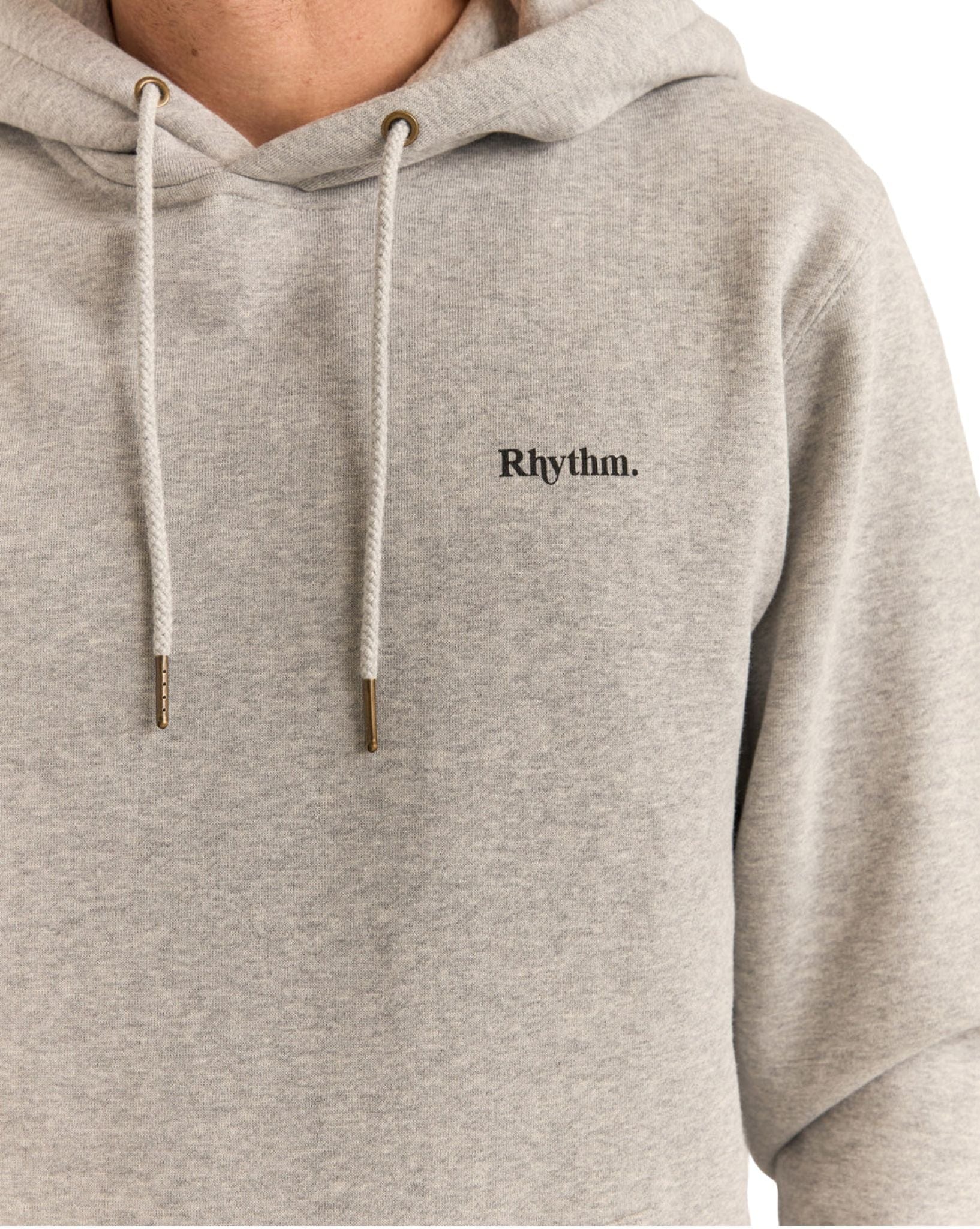 Rhythm Mens Brand Fleece Hood