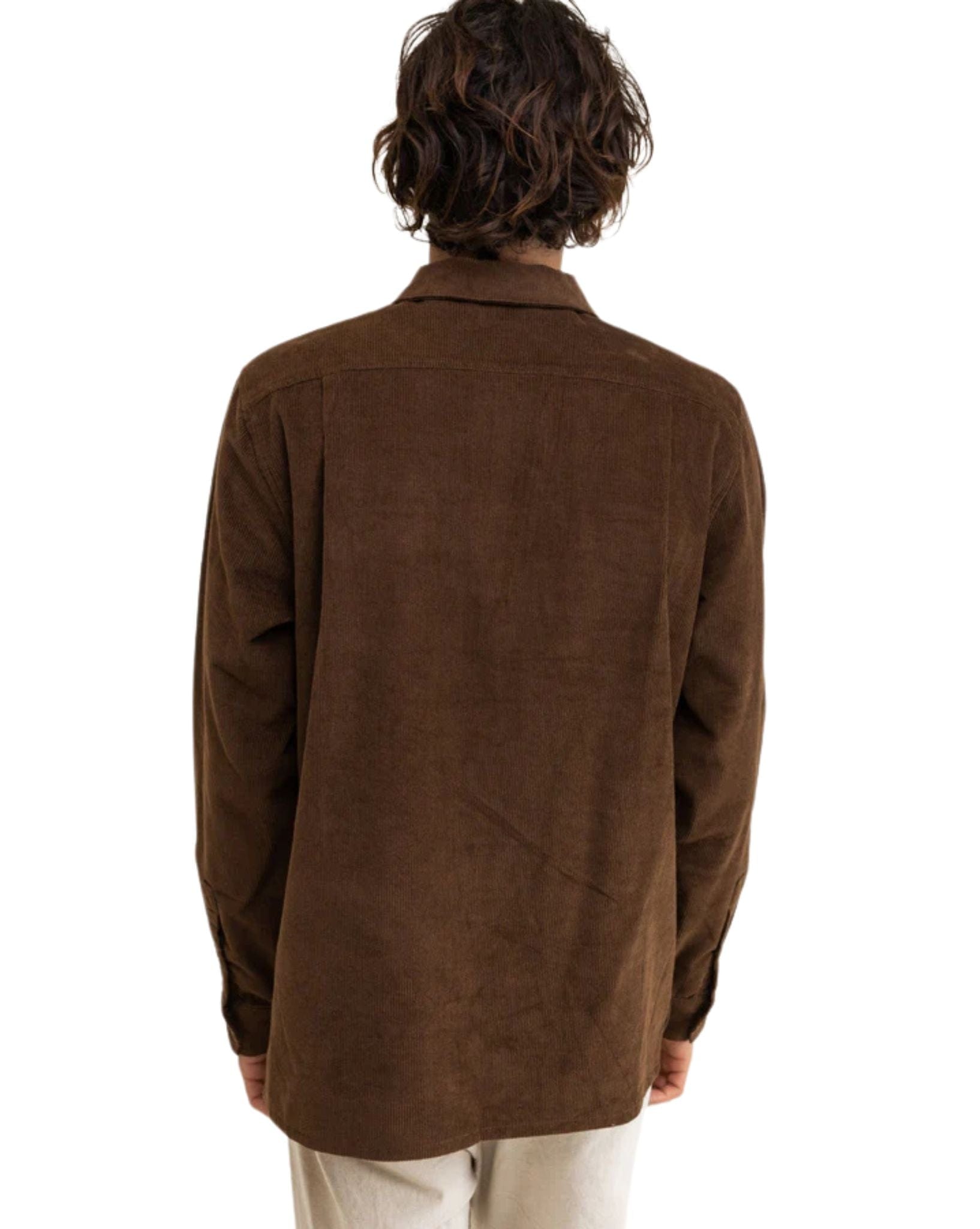 Rhythm Mens Corduroy Ls Shirt - Brown