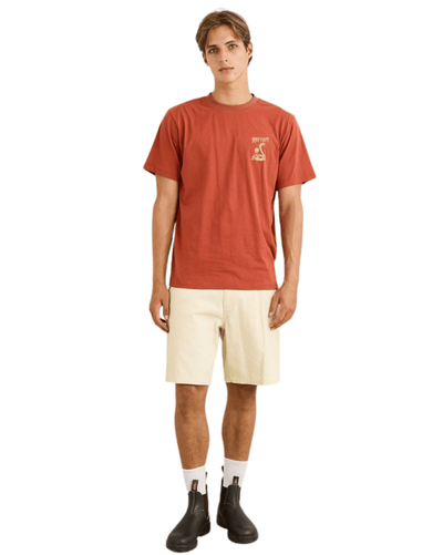 Rhythm Mens Desert Daze SS T-Shirt - Rust