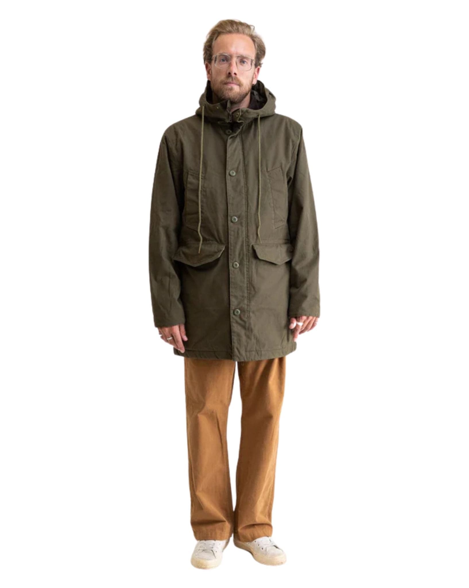 Rhythm Mens M-22 Parka Jacket - Olive