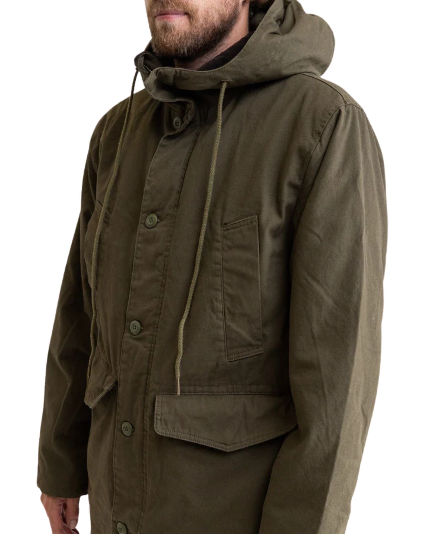 Rhythm Mens M-22 Parka Jacket - Olive