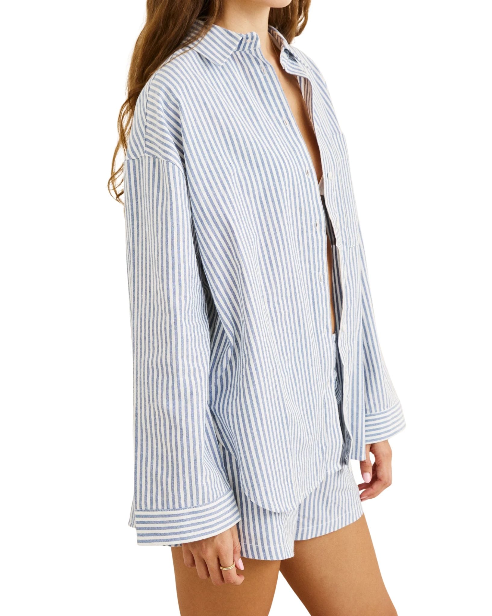 Rhythm Vista Stripe Oversized Shirt