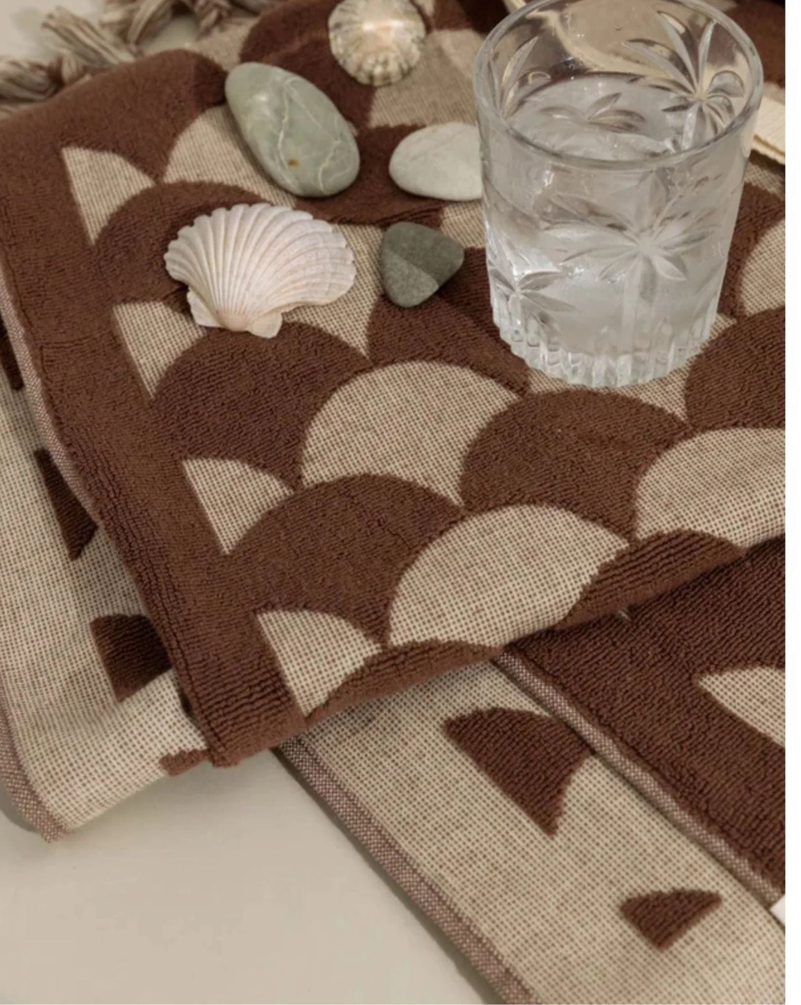 Rhythm Waves Beach Rug - Coconut Shell