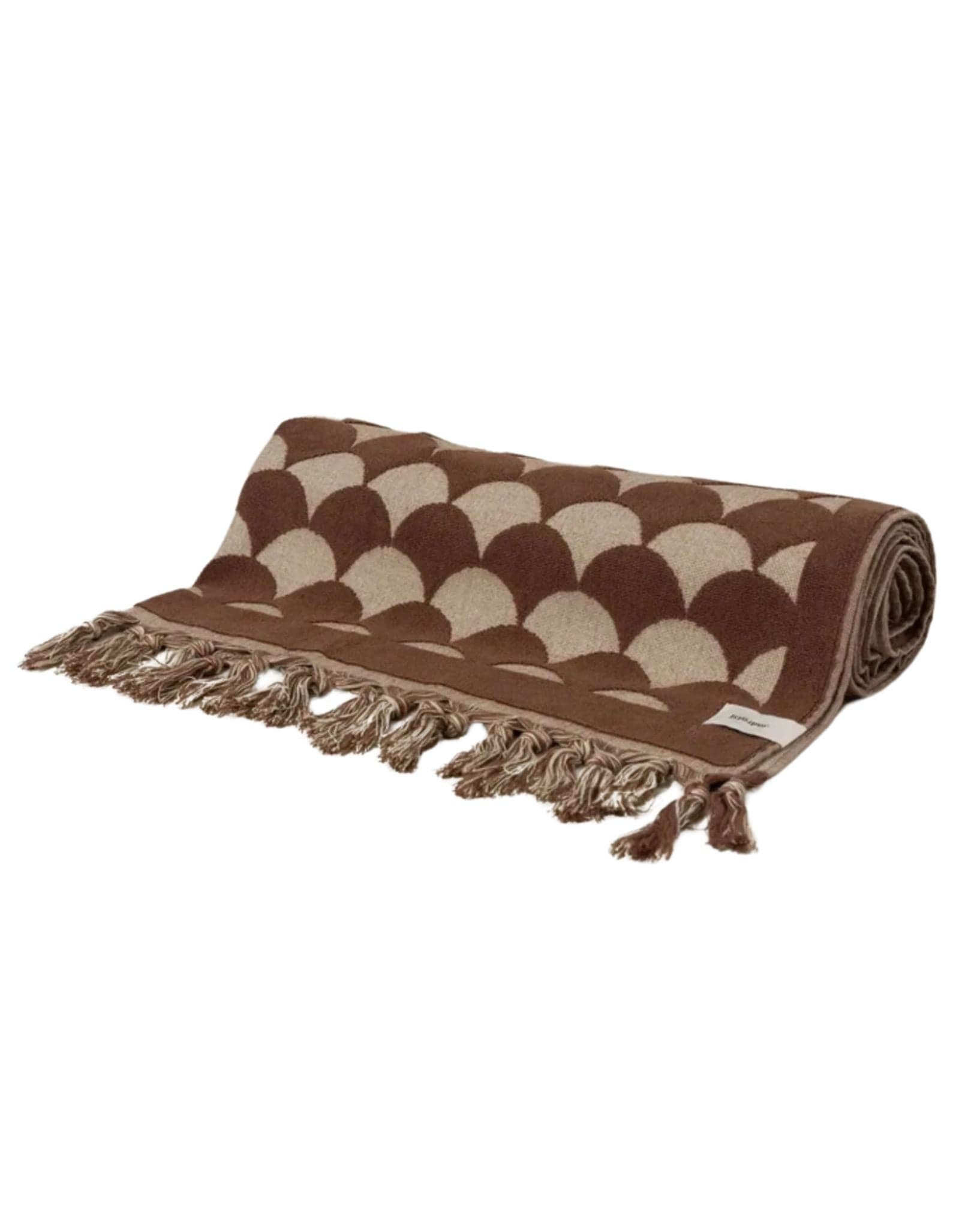 Rhythm Waves Beach Rug - Coconut Shell
