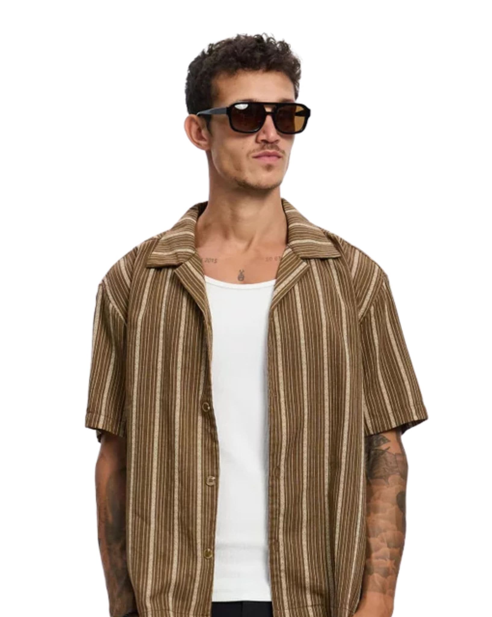 Rhythm West Winds Stripe Ss Shirt