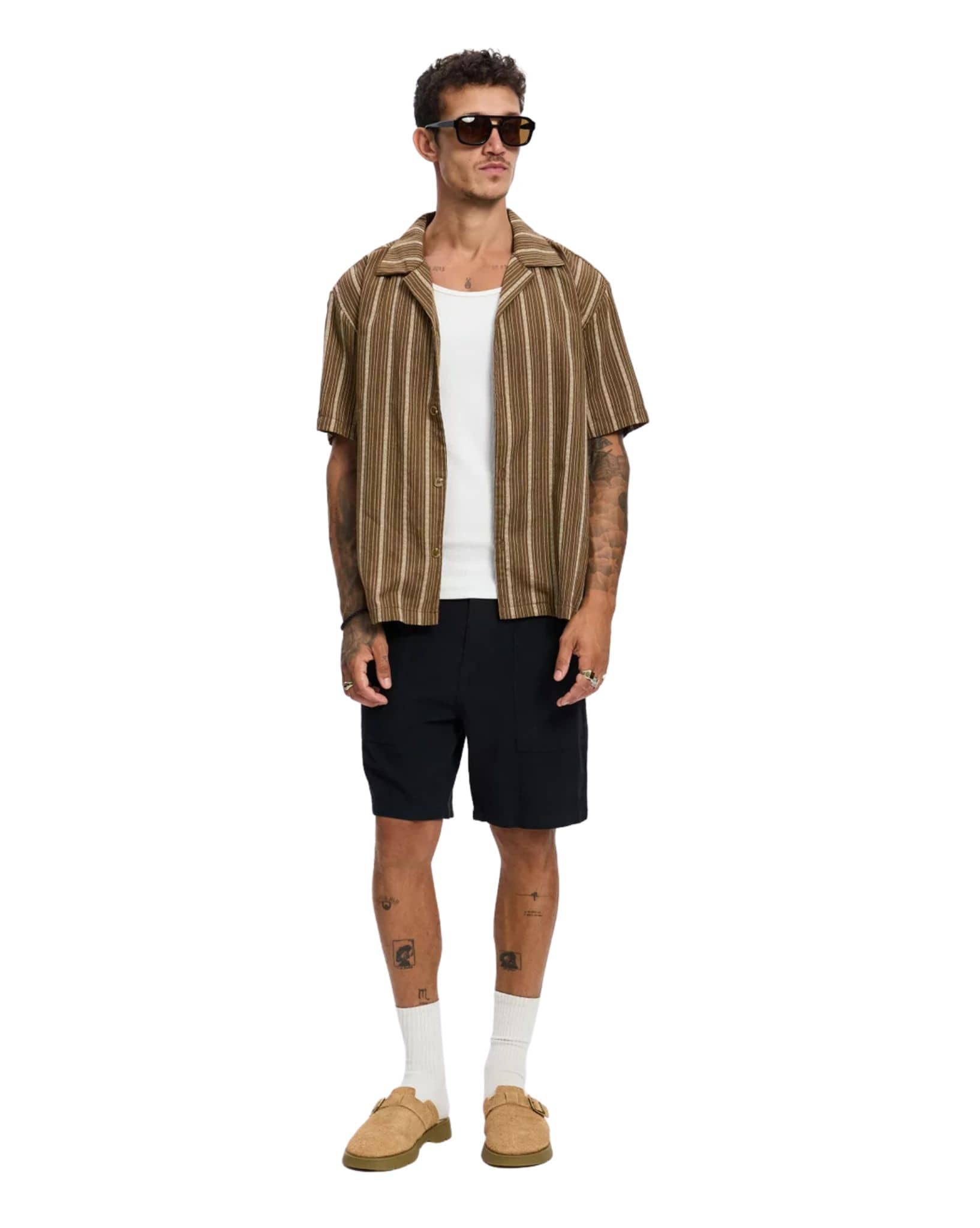 Rhythm West Winds Stripe Ss Shirt