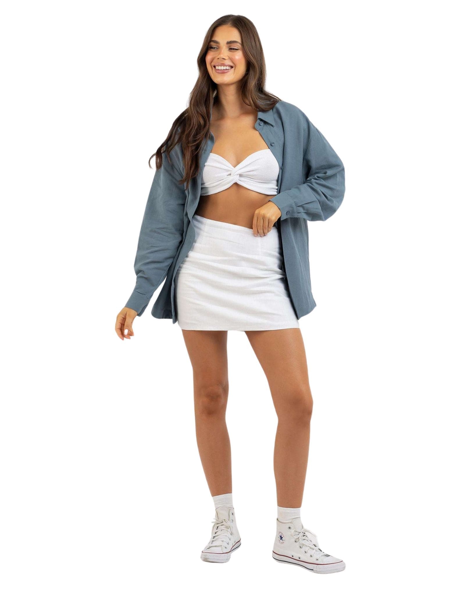 Rhythm Womens Dream Time Oversized Shirt
