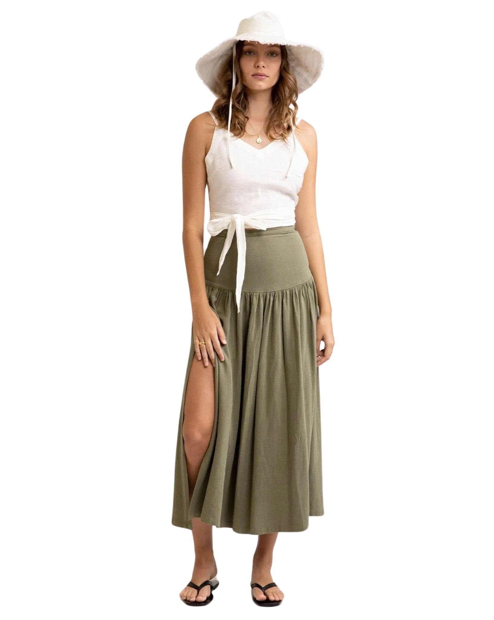 Rhythm Womens Starry Nights Wrap Top - White