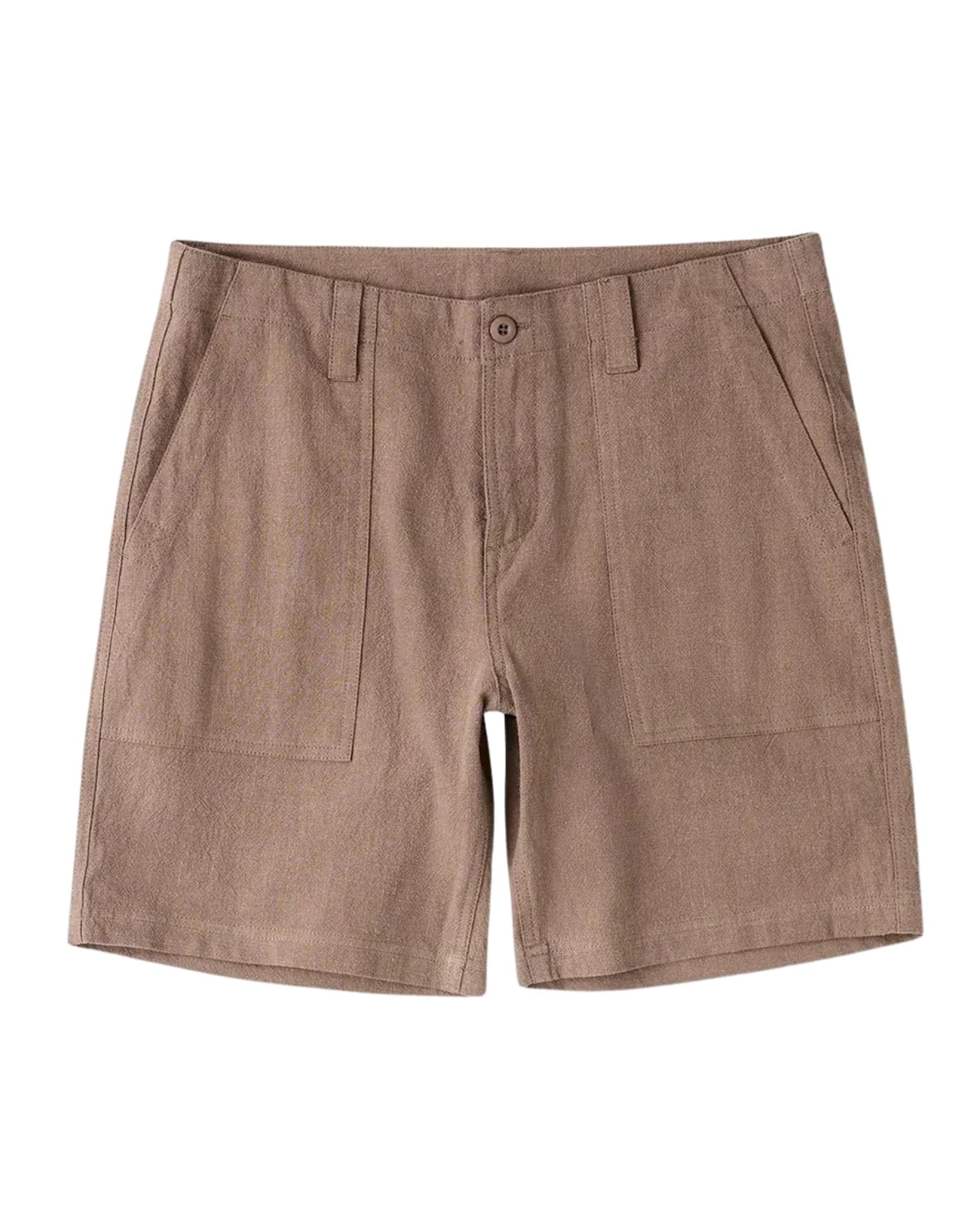 Rhythm Worn Path Textured Linen Short