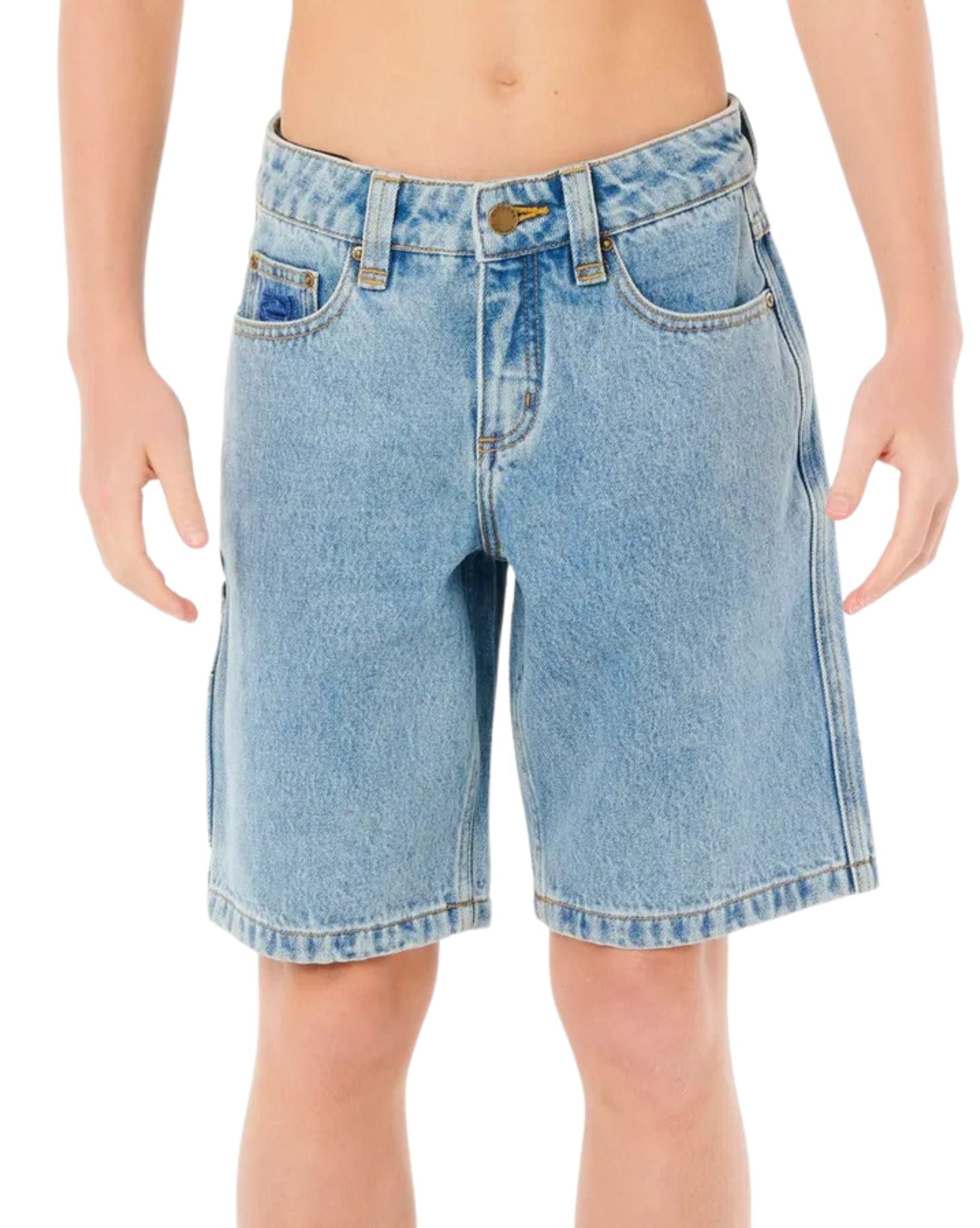 Ripcurl Boys Hyped Up Denim Walkshort - Washed Blue