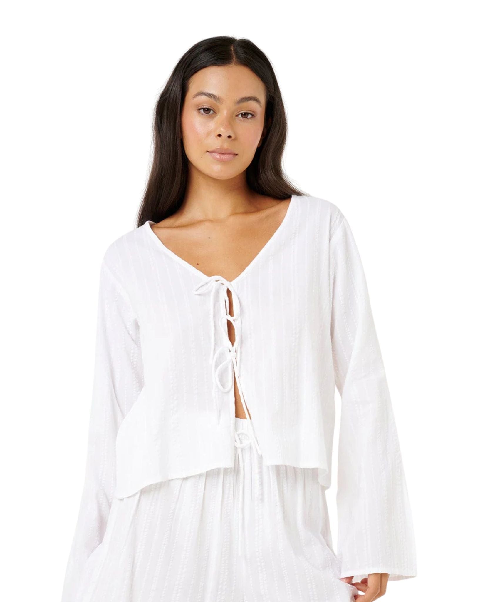 Ripcurl Haze Tie Front L/S Top