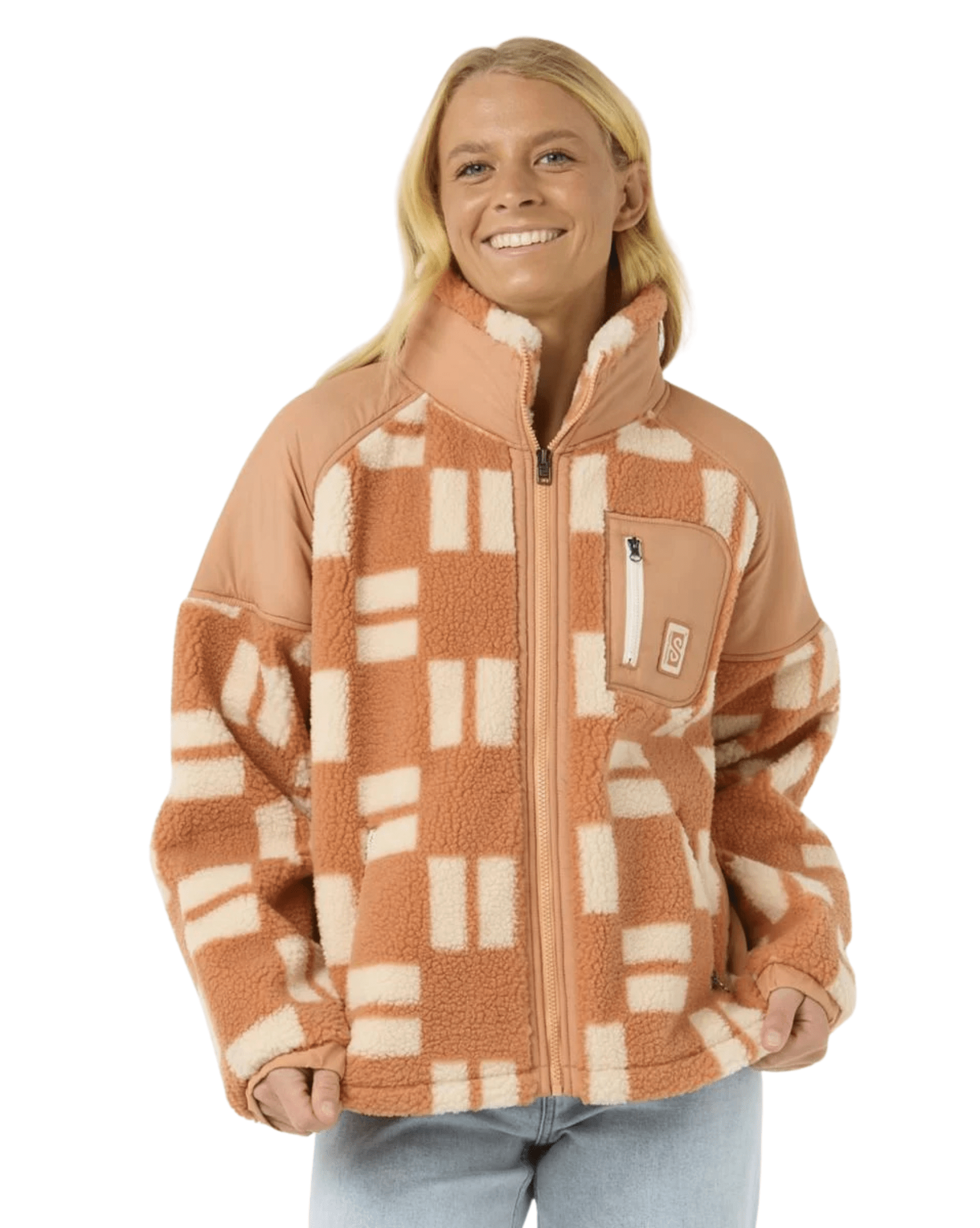Ripcurl Womens Anti-Series Shell Cove Fleece - Beige