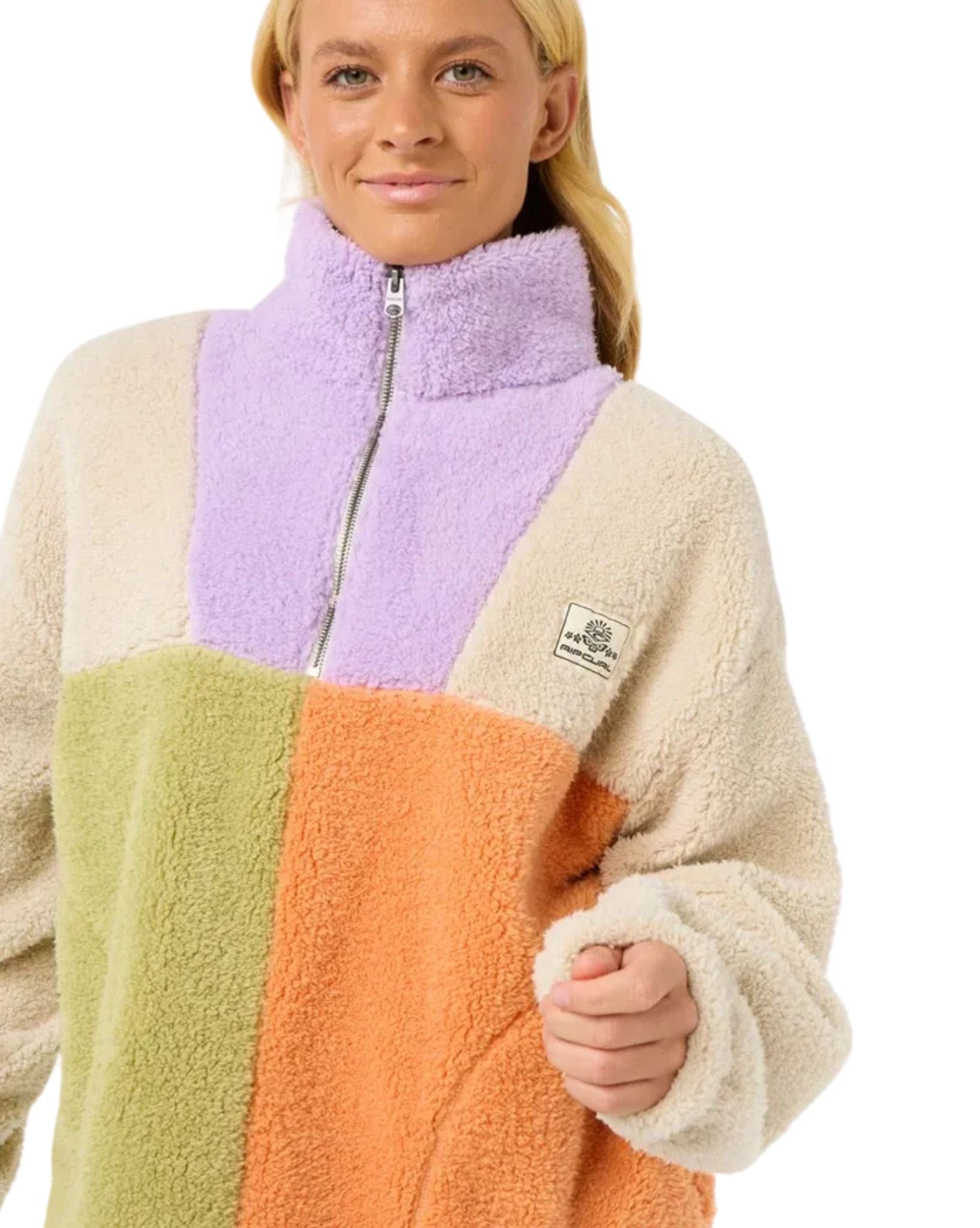 Ripcurl Womens Block Party Polar Fleece - Lilac