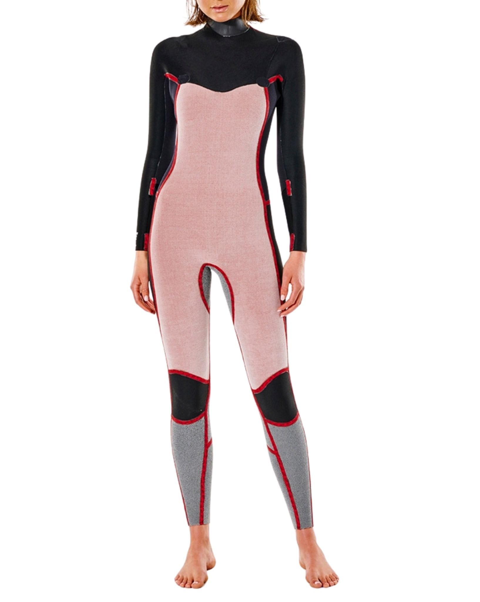 Ripcurl Womens D/Patrol 3/2 Chest Zip Charcoal