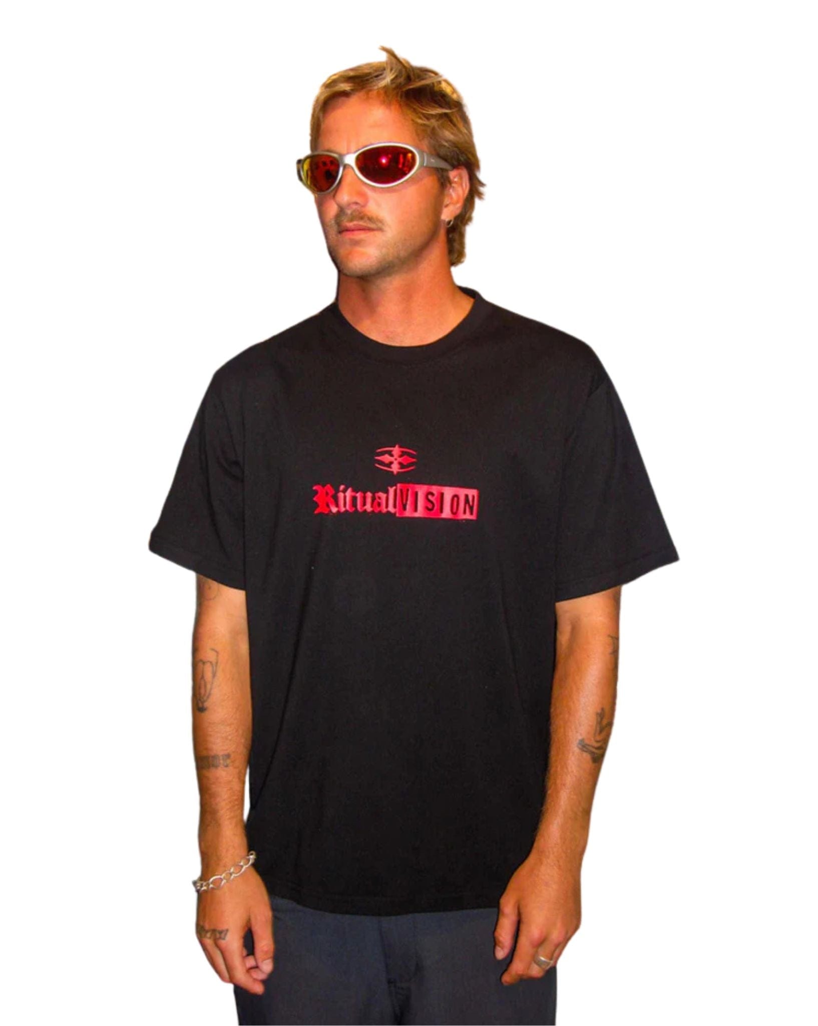 Ritual Vision Stacked SS Tee