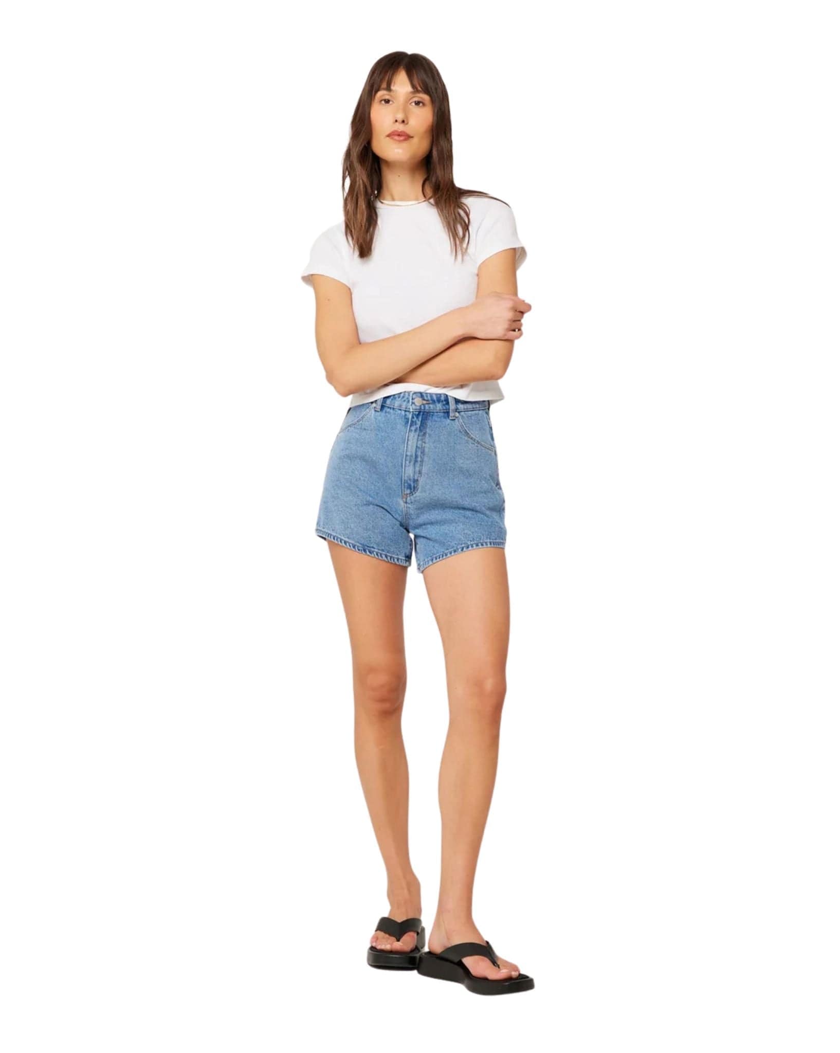 Rollas Mirage Short Jenna Mid Vintage Blue