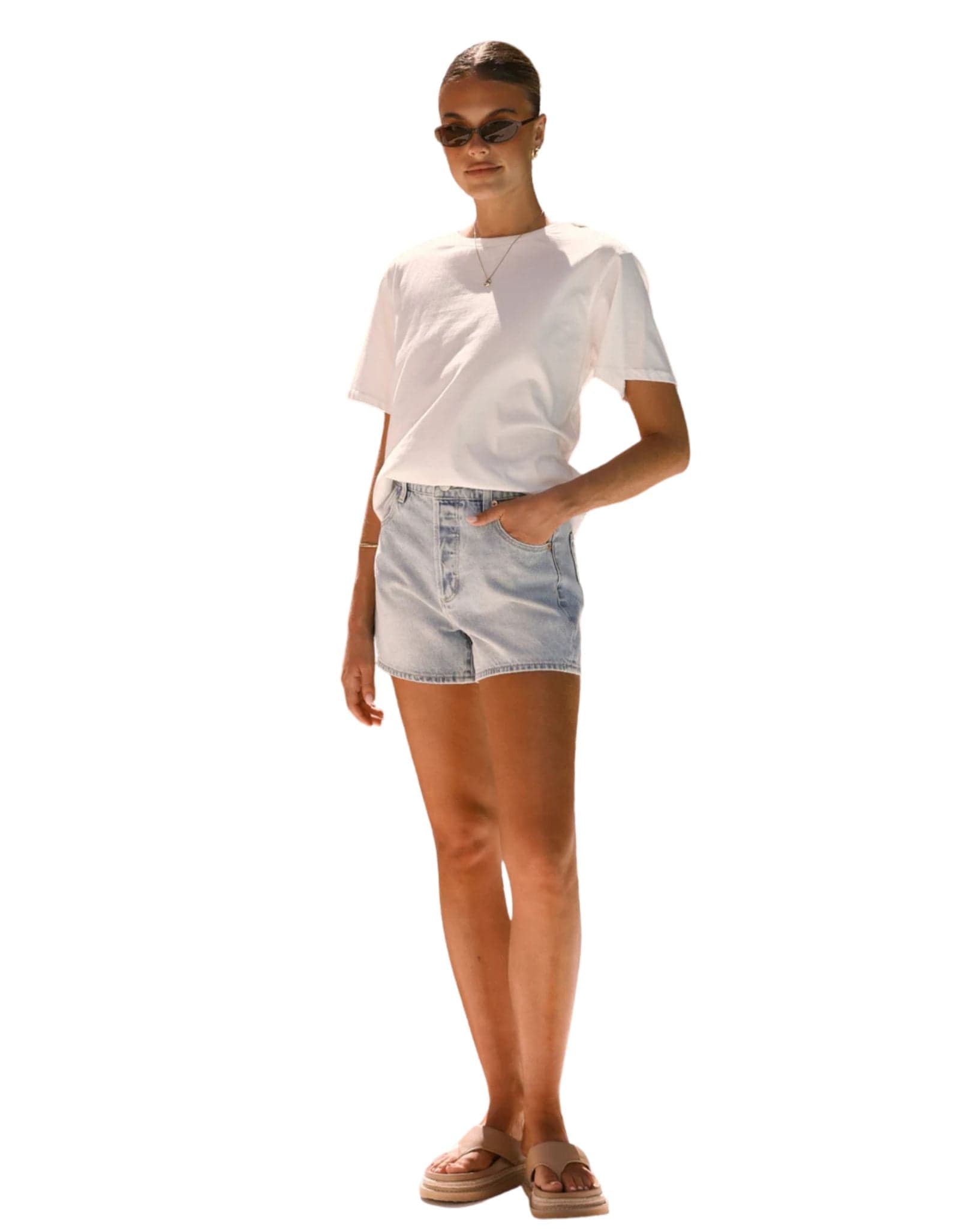 Rollas Original Short Longbeach - Light Vintage Blue