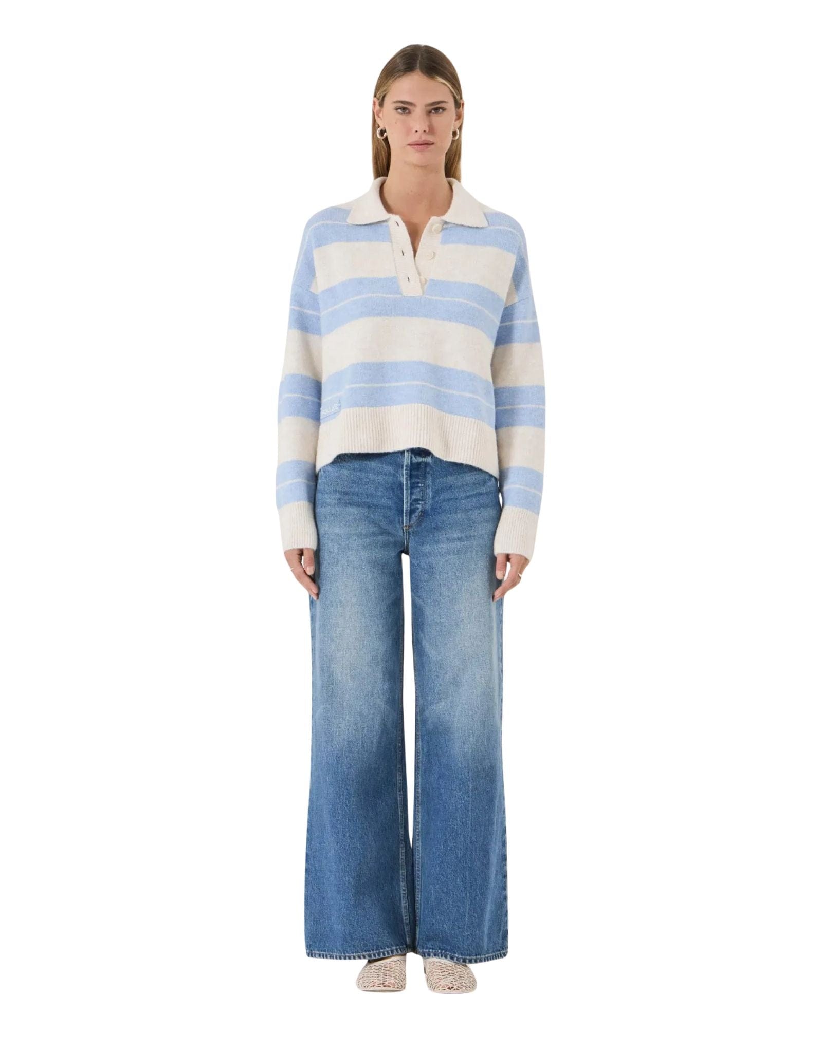 Rollas Sofia Stripe Polo