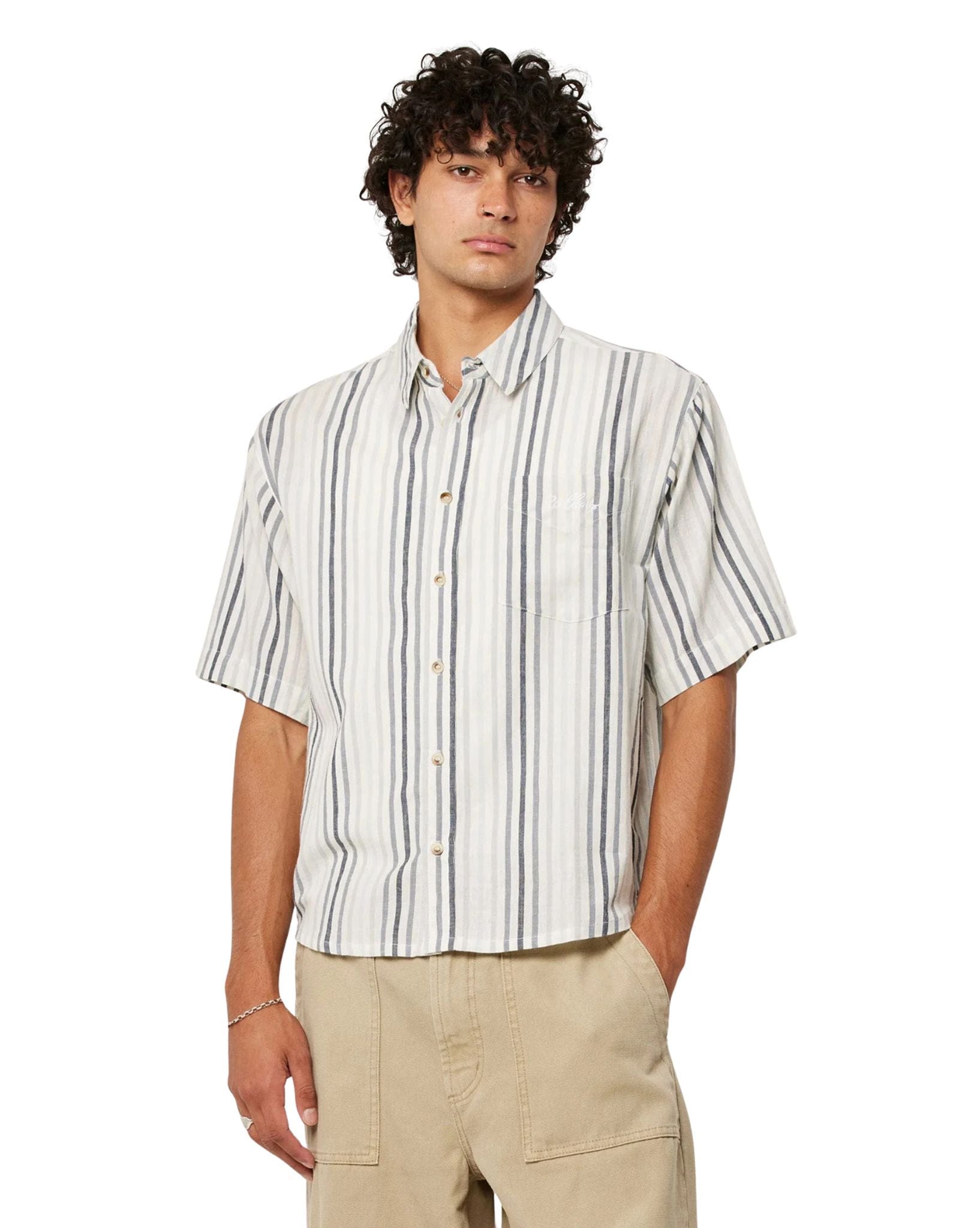 Rollas Tidal Waves Stripe Shirt