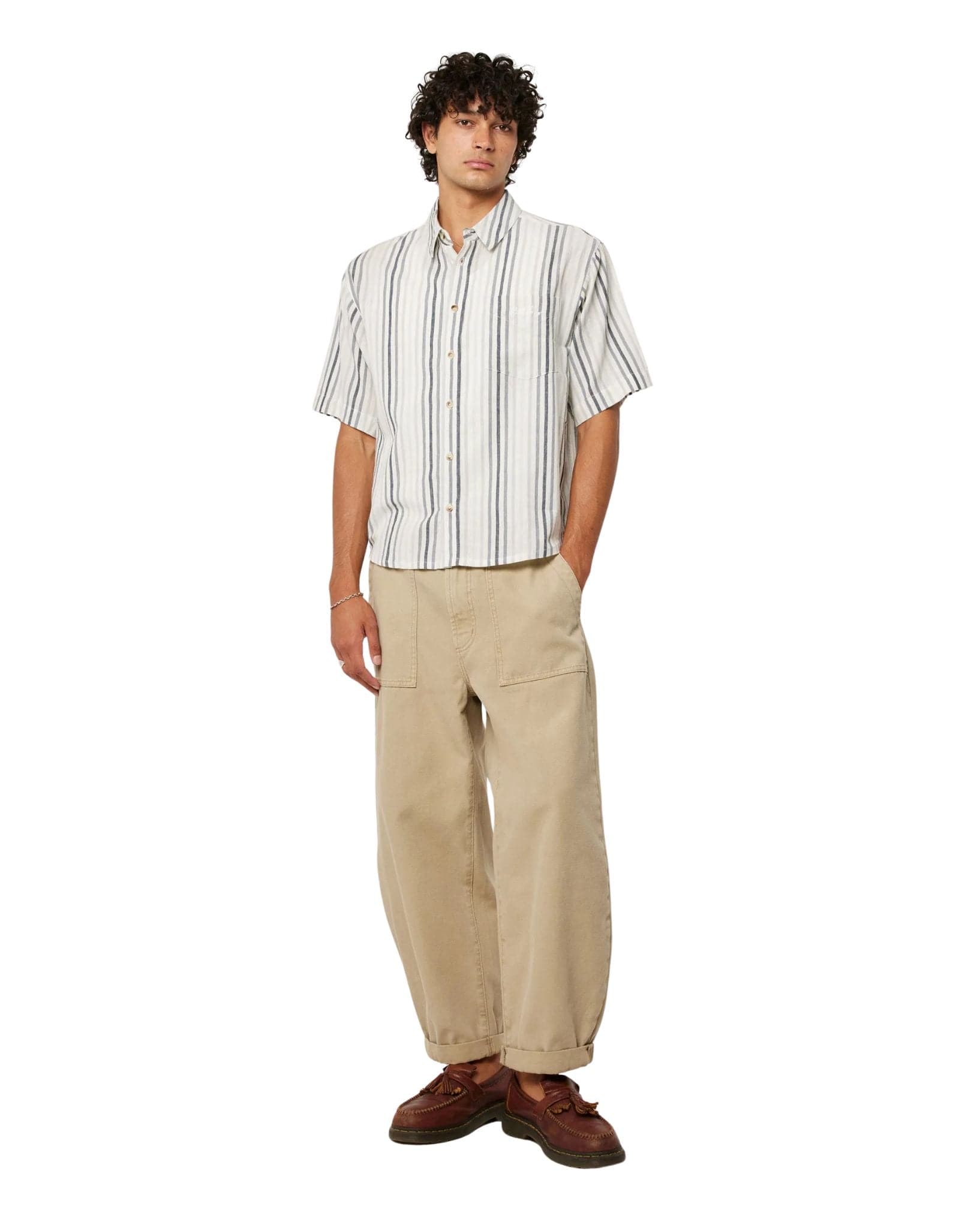 Rollas Tidal Waves Stripe Shirt