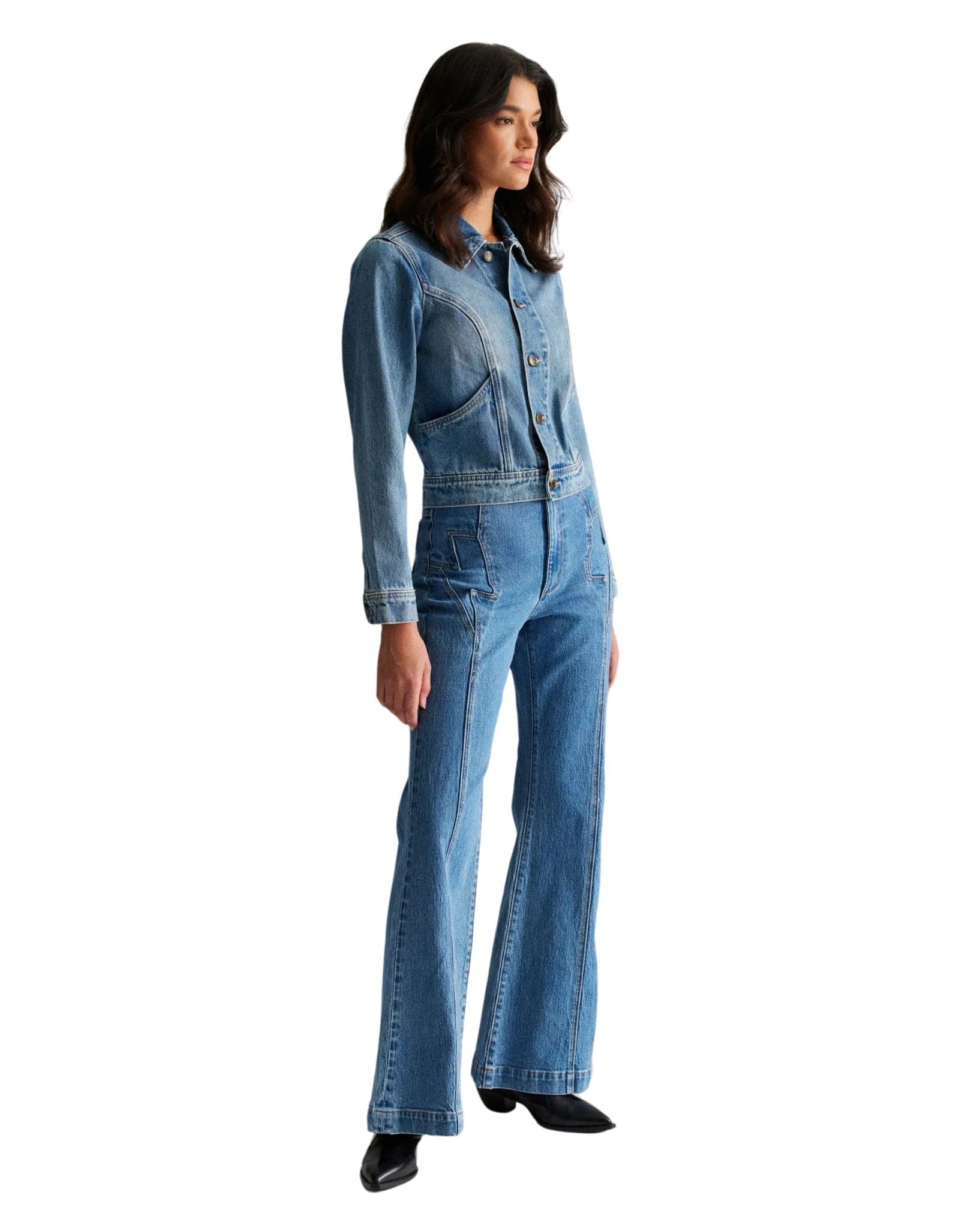 Rollas Womens Denim Jacket Lightning