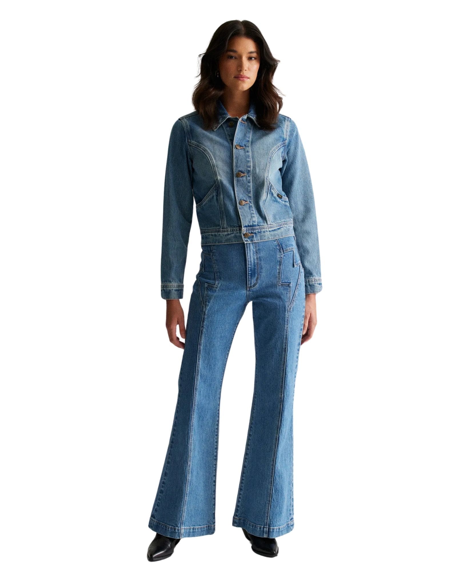 Rollas Womens Denim Jacket Lightning