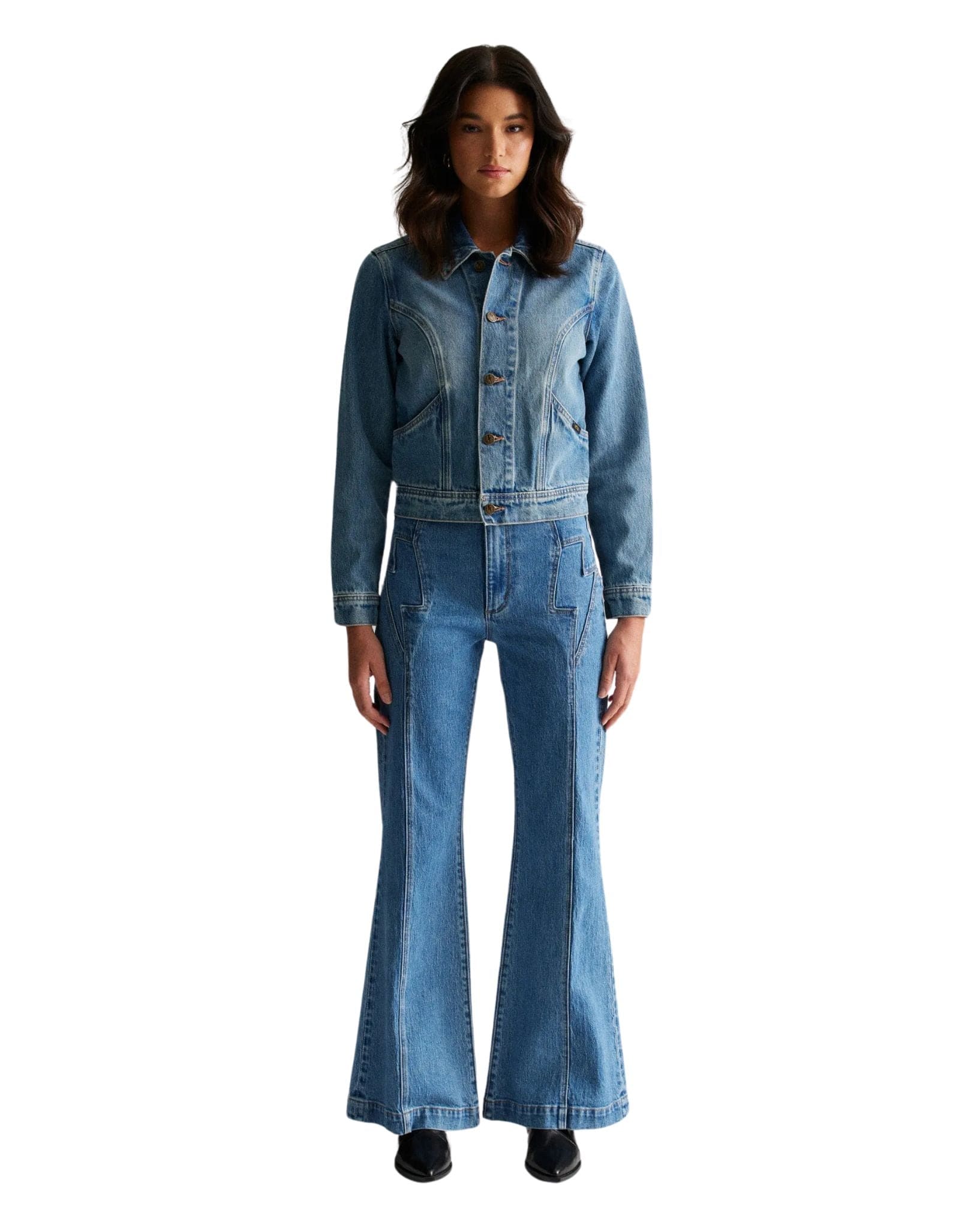 Rollas Womens Denim Jacket Lightning