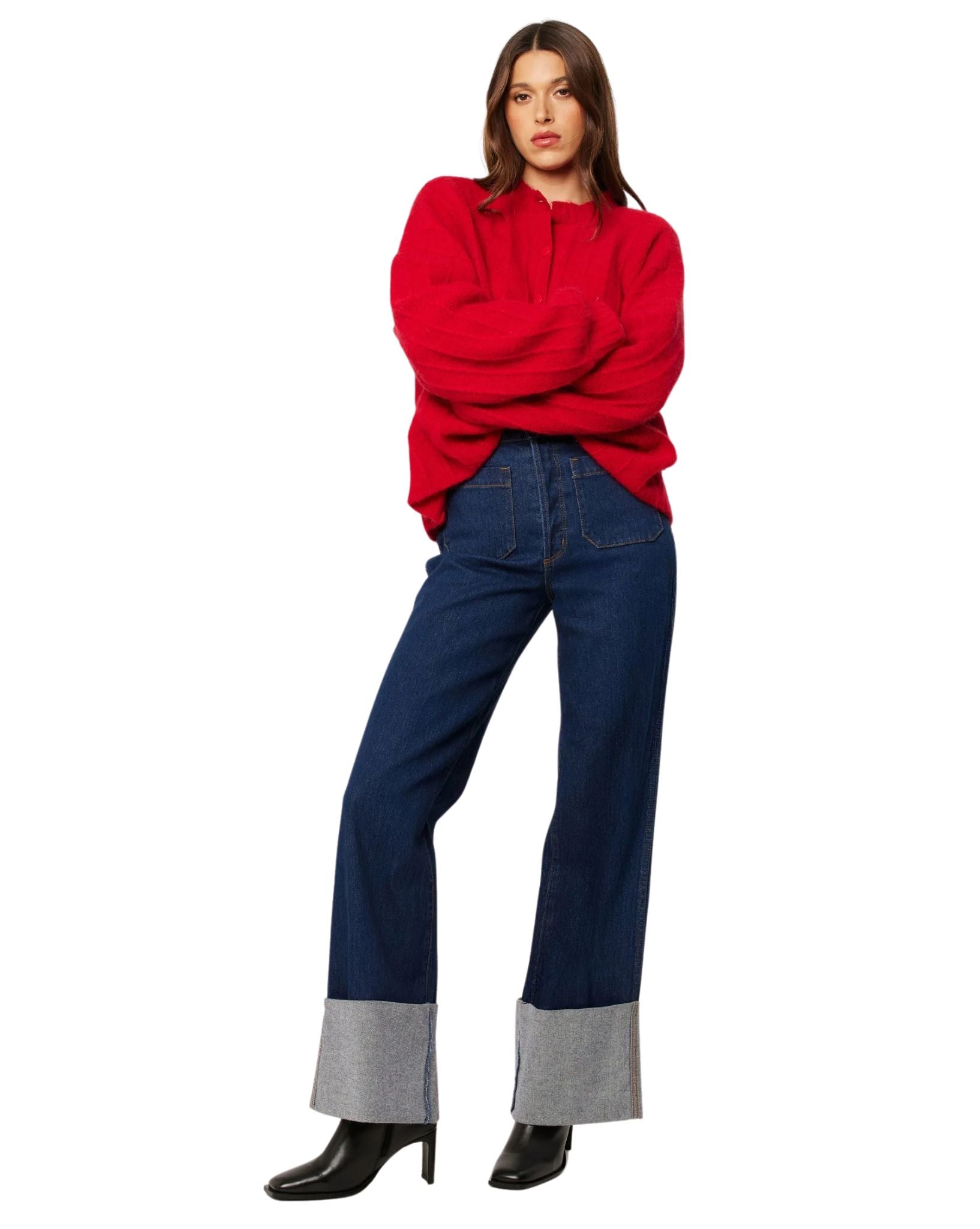 Rollas Womens Sailor Long Riley Blue