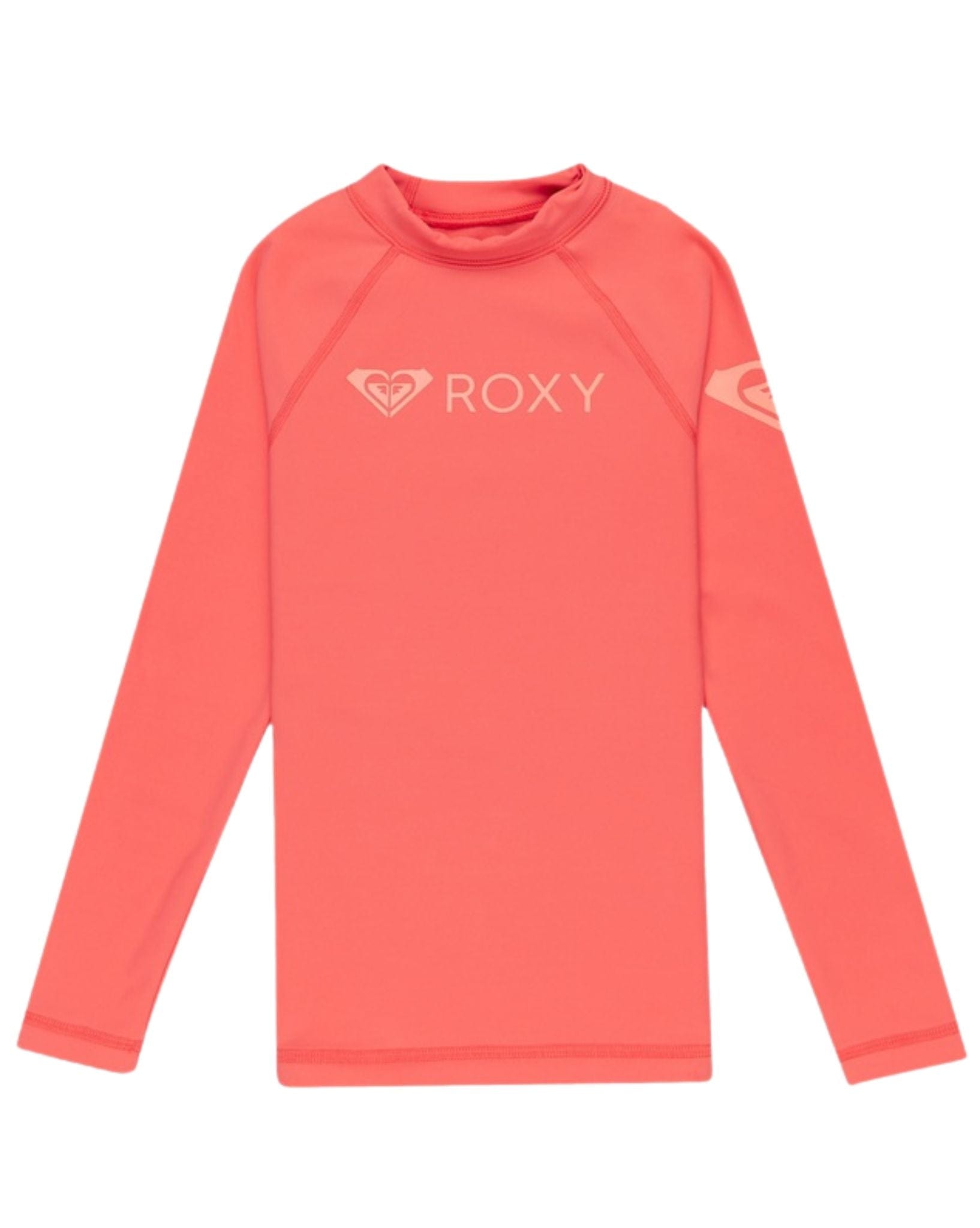 Roxy Girls Heater Ls Lycra Rash Vest - Dubarry