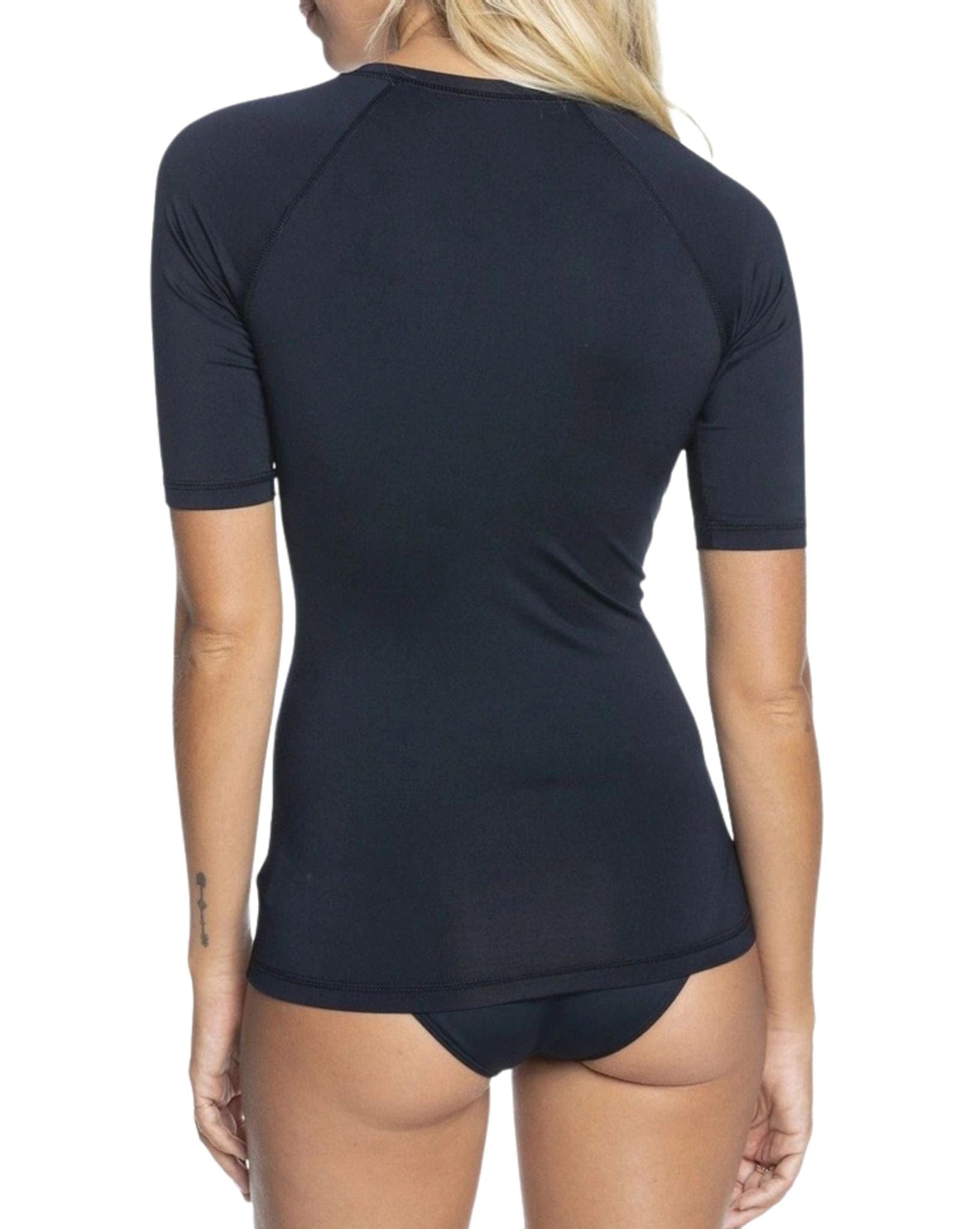 Roxy Womens New Essentials Ss Zipped Lycra