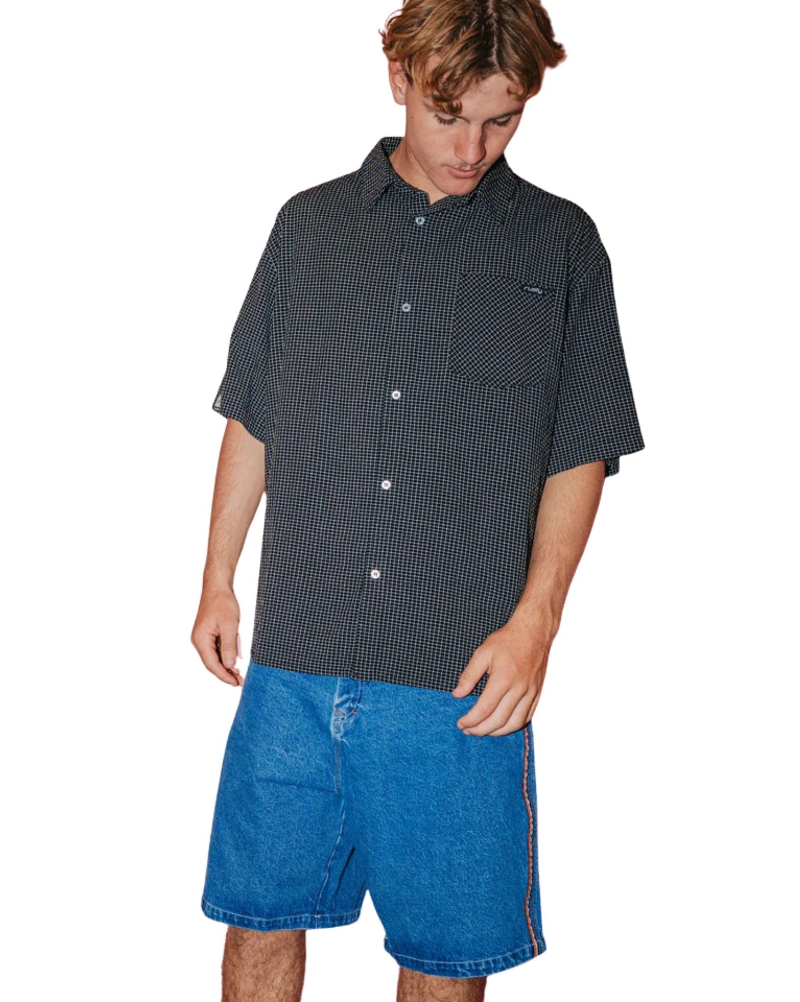 Rusty Acemo Check Short Sleeve Shirt