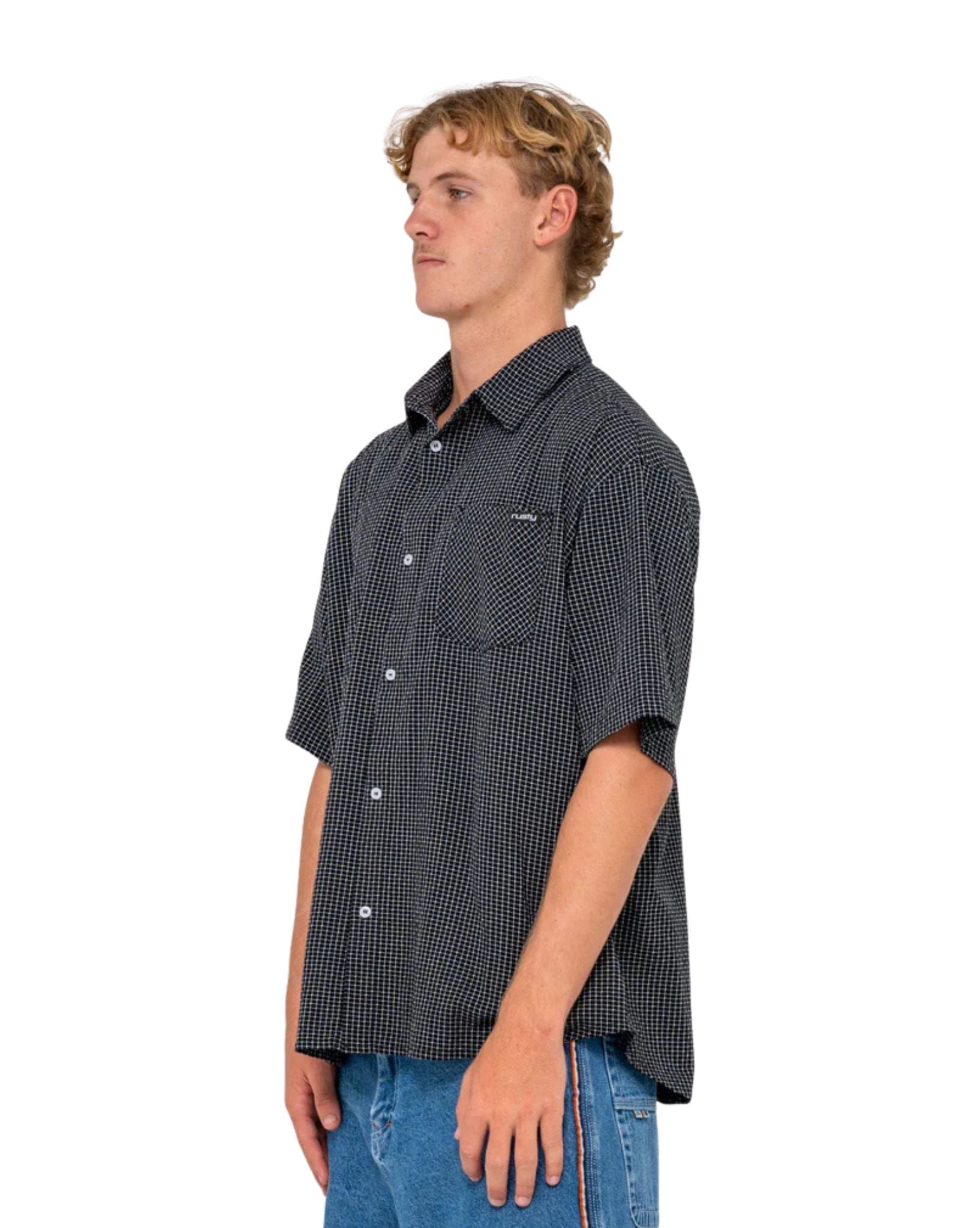 Rusty Acemo Check Short Sleeve Shirt