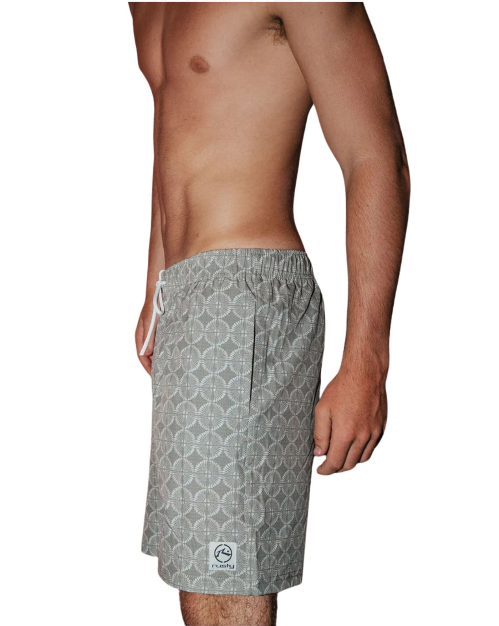 Rusty All Over Elastic Waist Boardshort