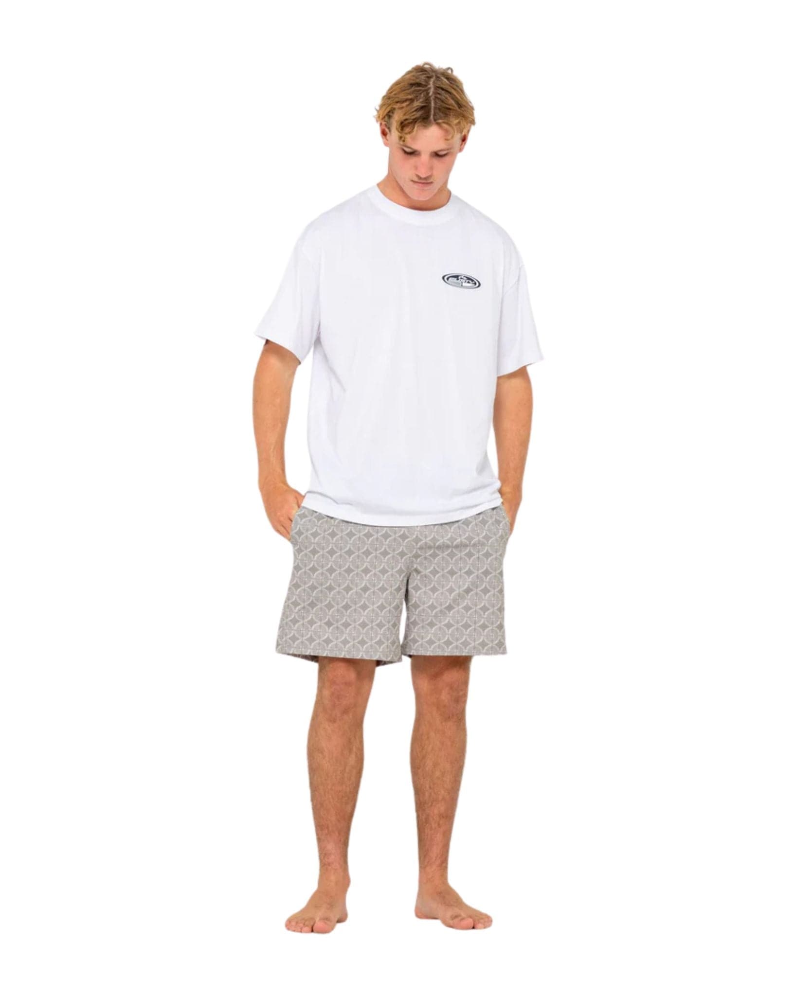 Rusty All Over Elastic Waist Boardshort
