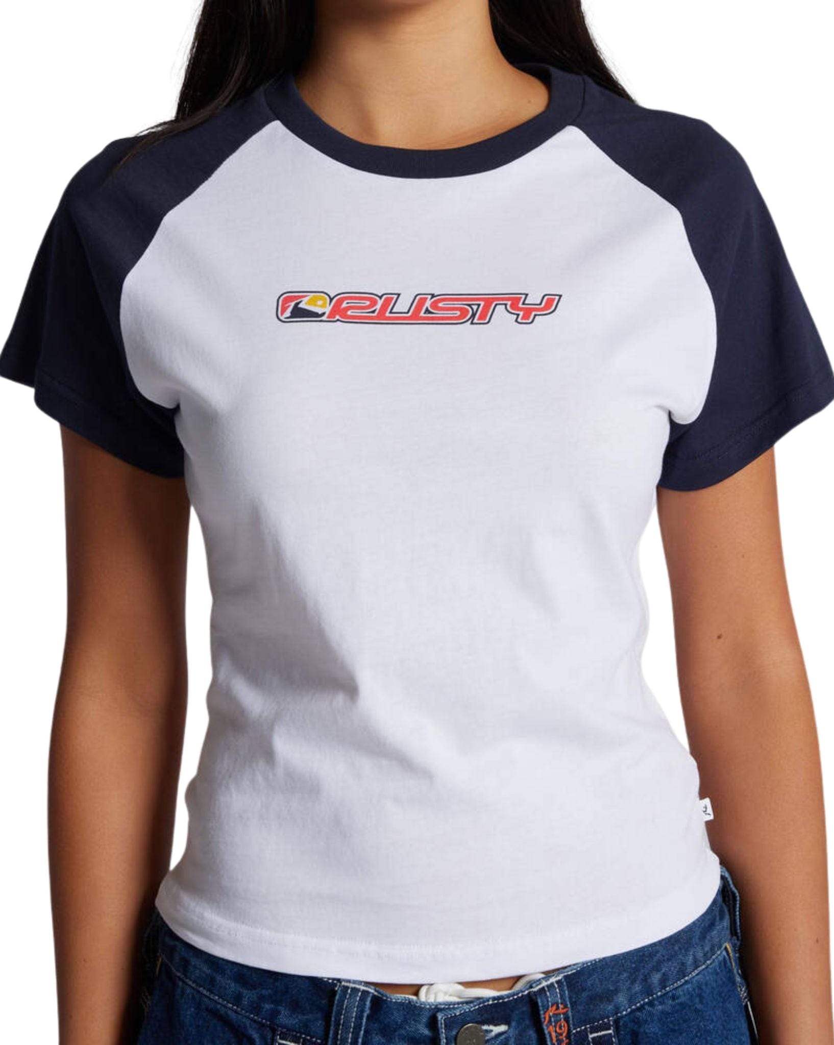 Rusty Archived Raglan Mini Tee