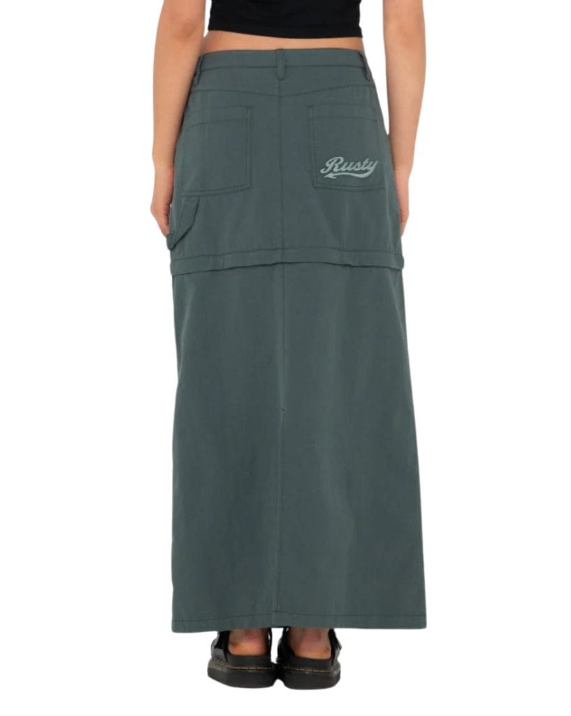 Rusty Billie Low Rise Ripstop Zip Off Skirt