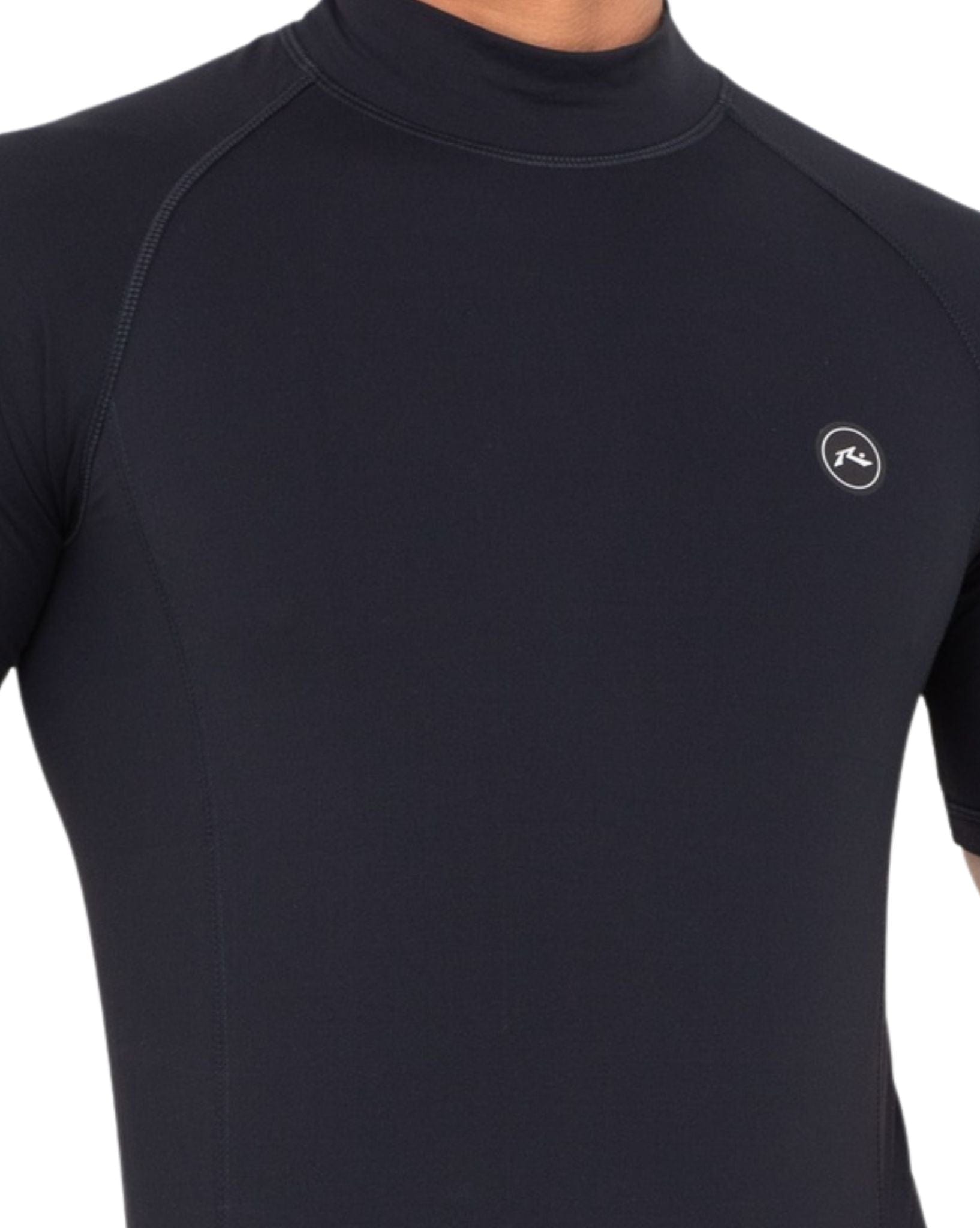 Rusty Boys Still Surfing Short Sleeve Surf Top - Black