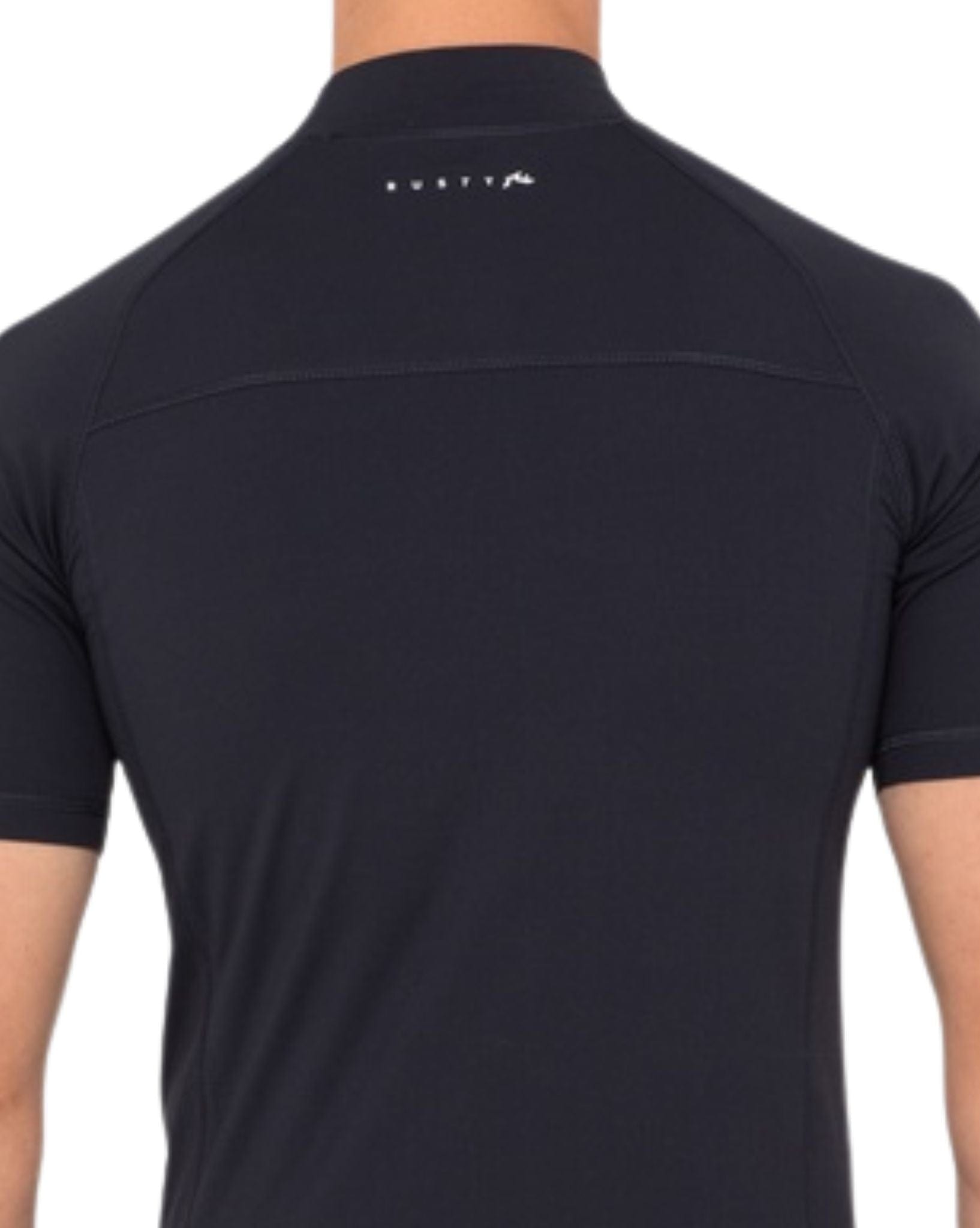 Rusty Boys Still Surfing Short Sleeve Surf Top - Black