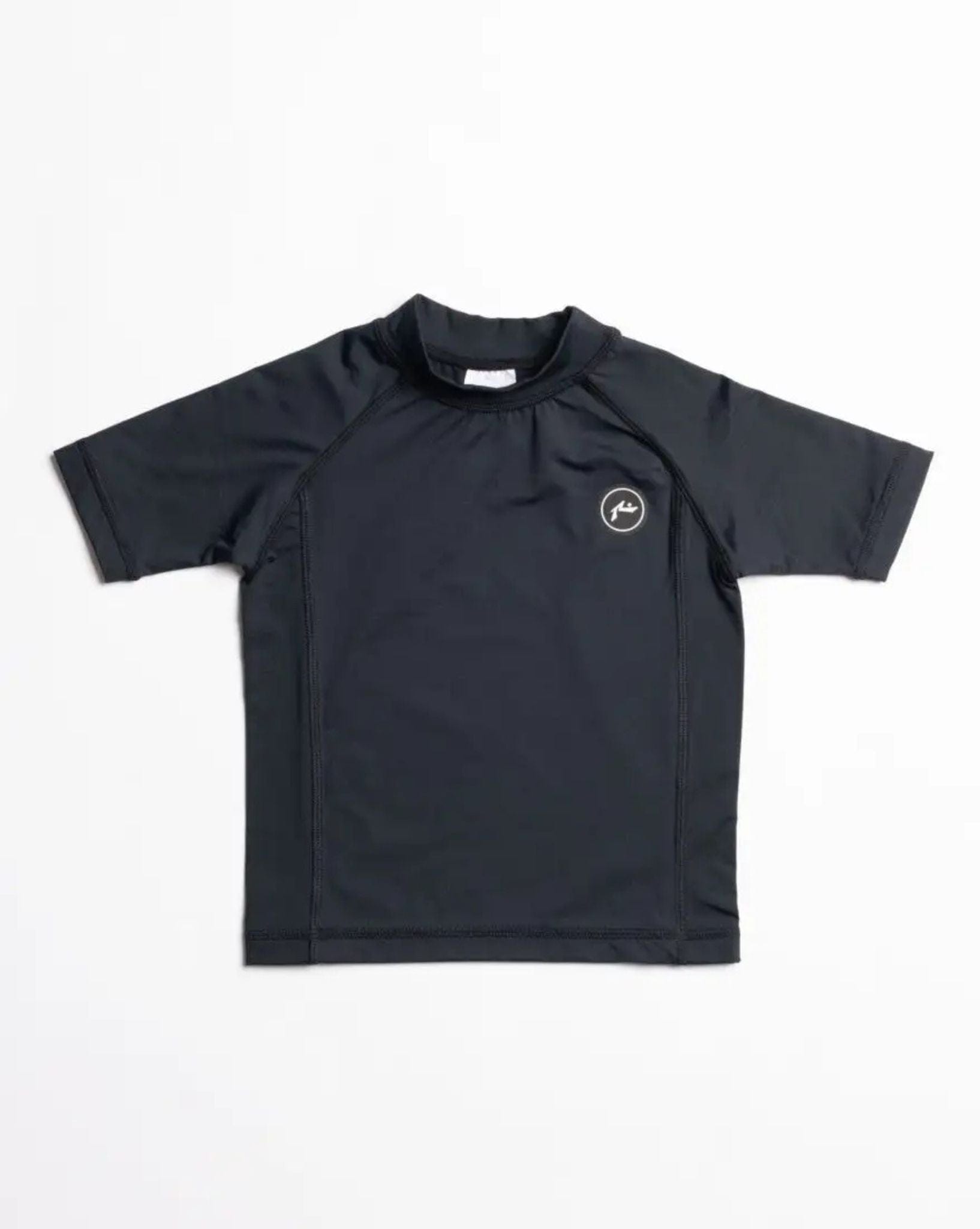 Rusty Boys Still Surfing Short Sleeve Surf Top - Black