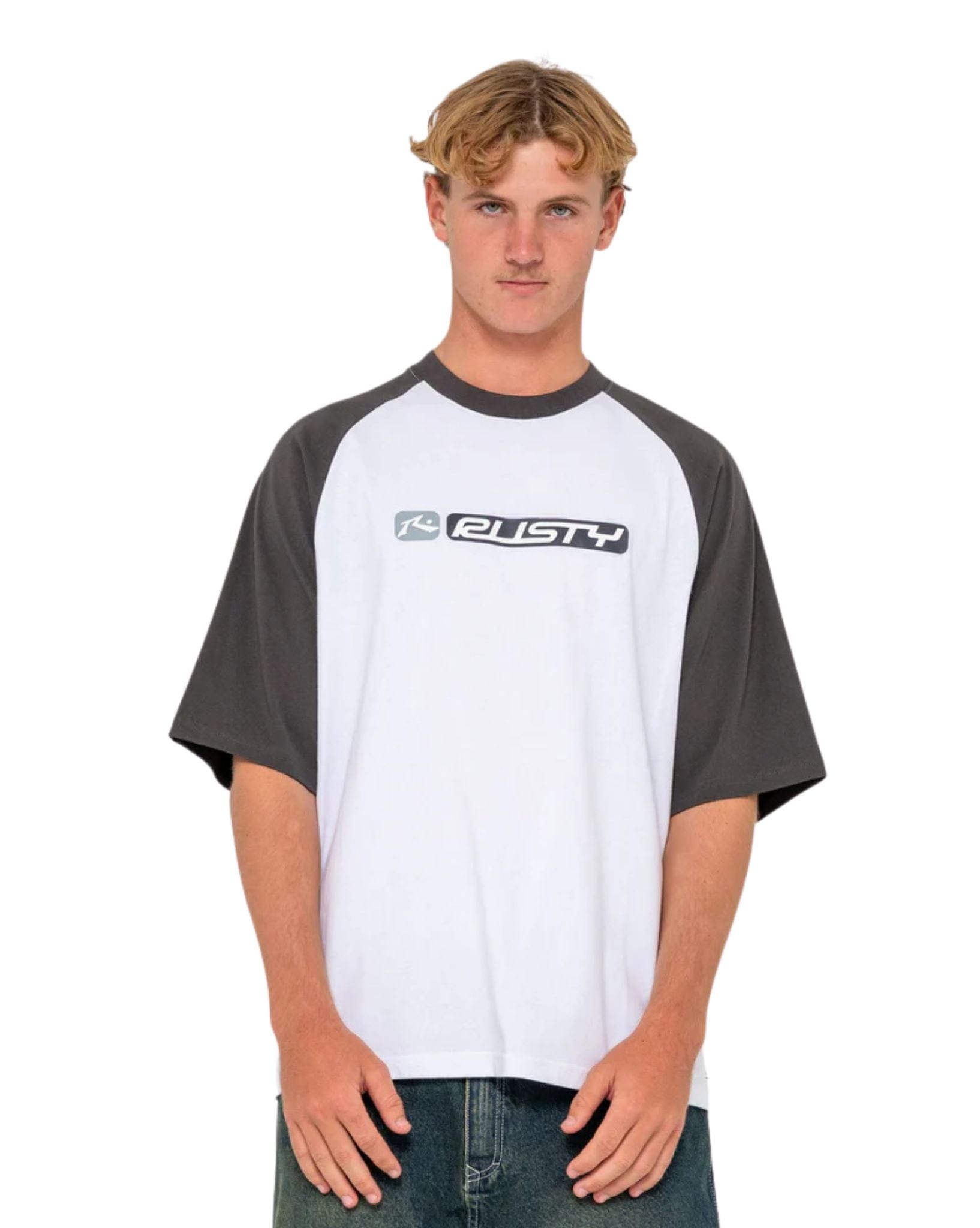 Rusty Bubble Raglan Short Sleeve Tee