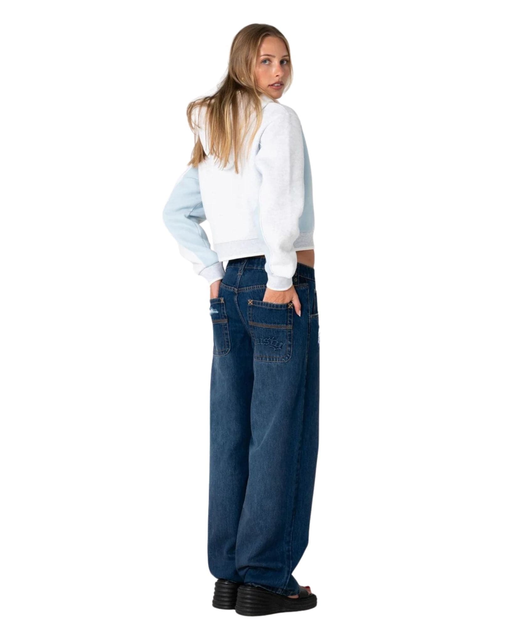 Rusty Burn Baby Loose Low Rise Jean