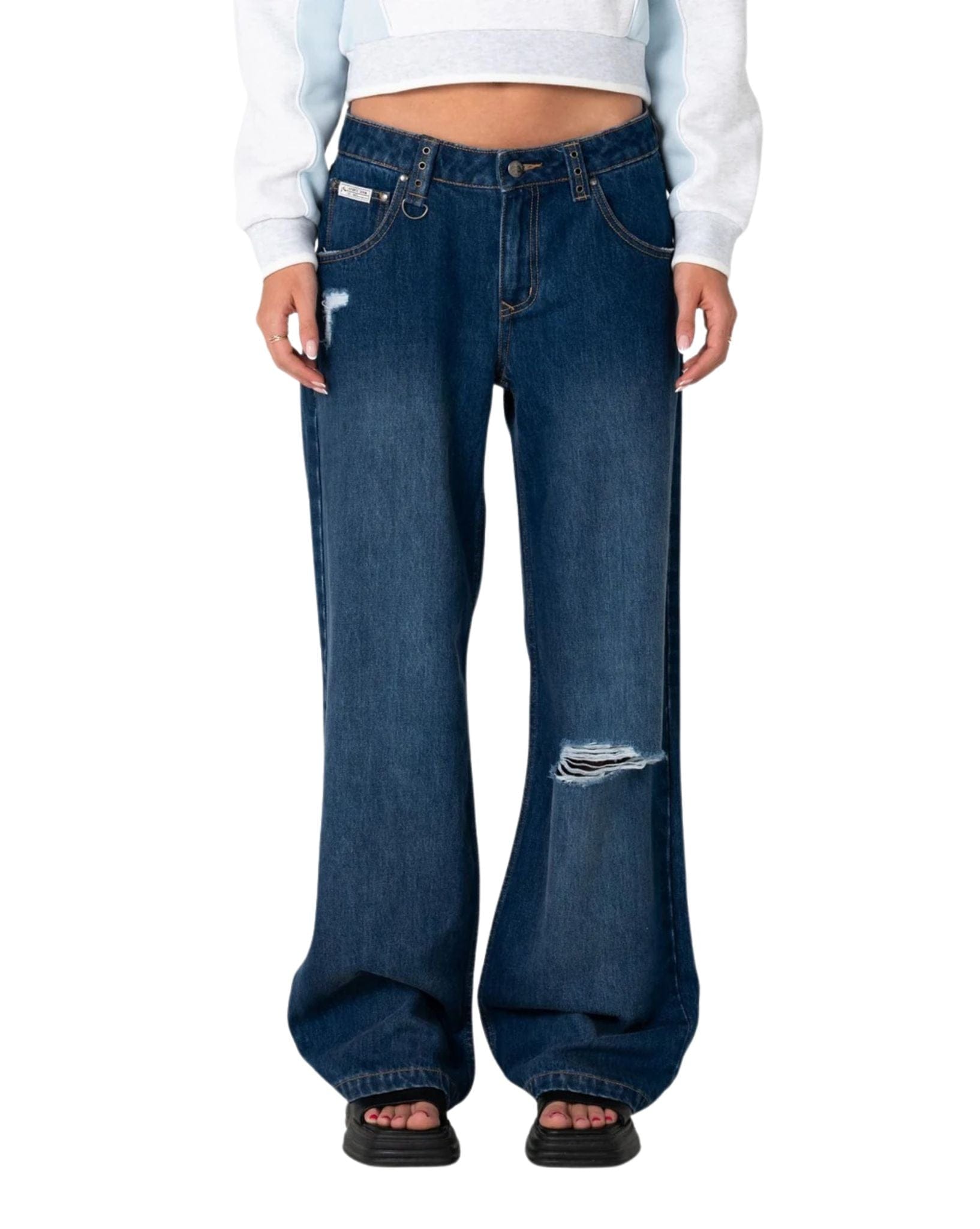 Rusty Burn Baby Loose Low Rise Jean