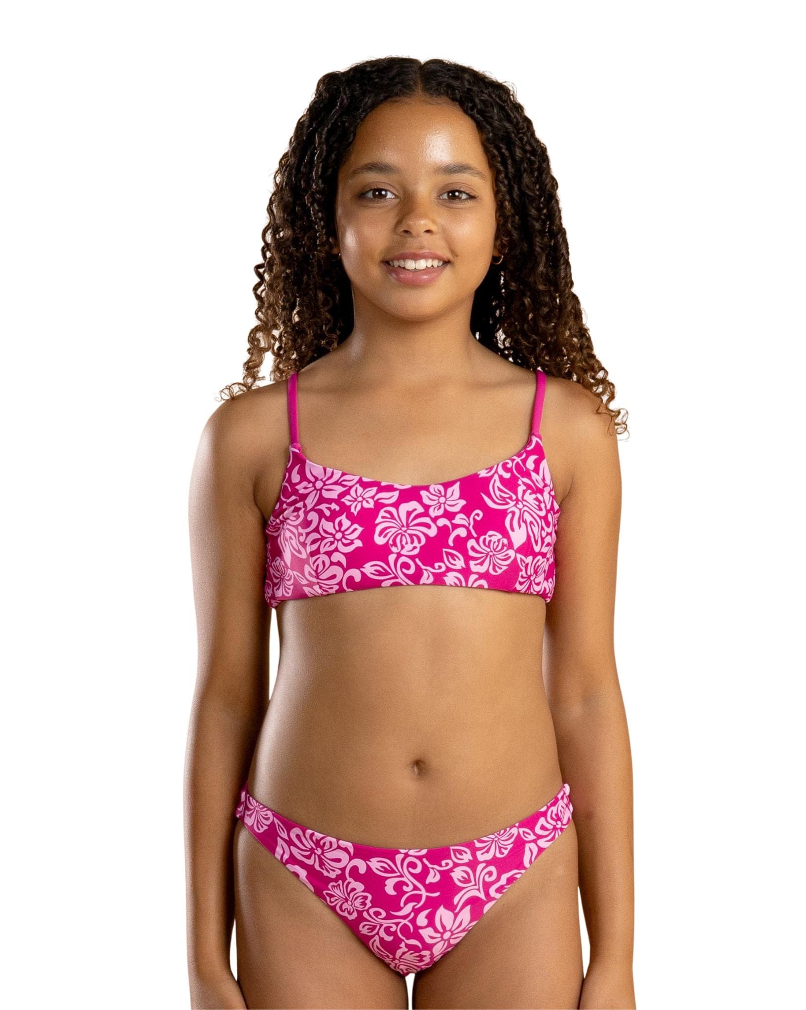 Rusty Carbo Pink Bikini Set Girls