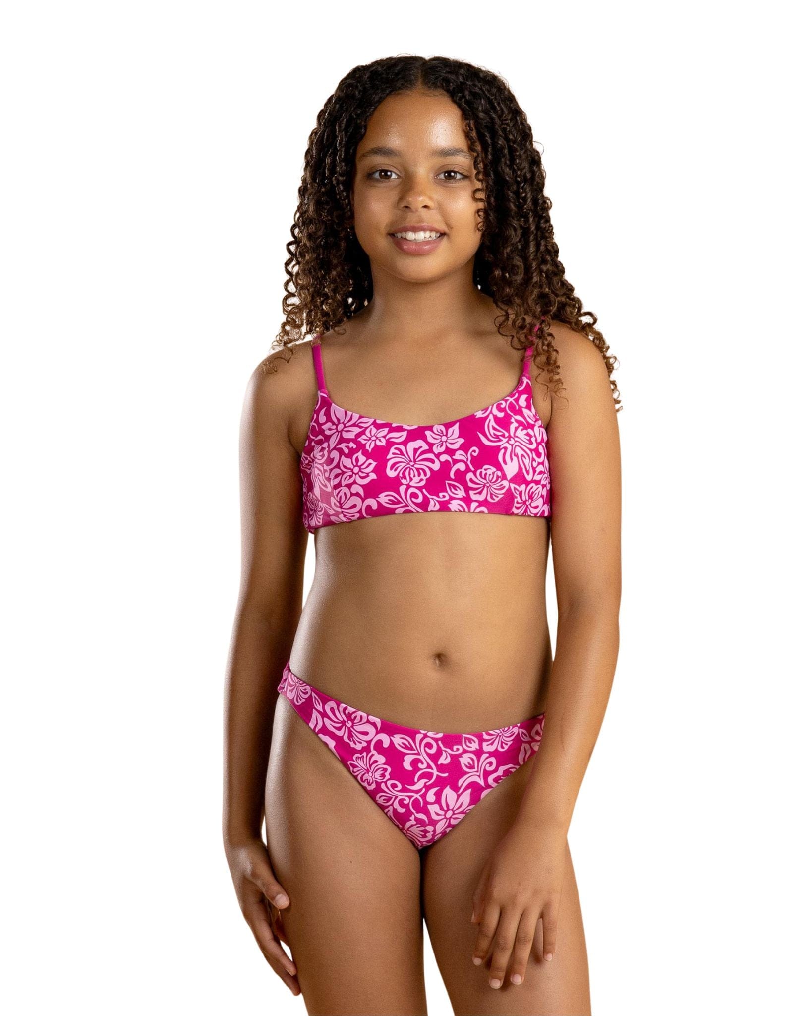 Rusty Carbo Pink Bikini Set Girls