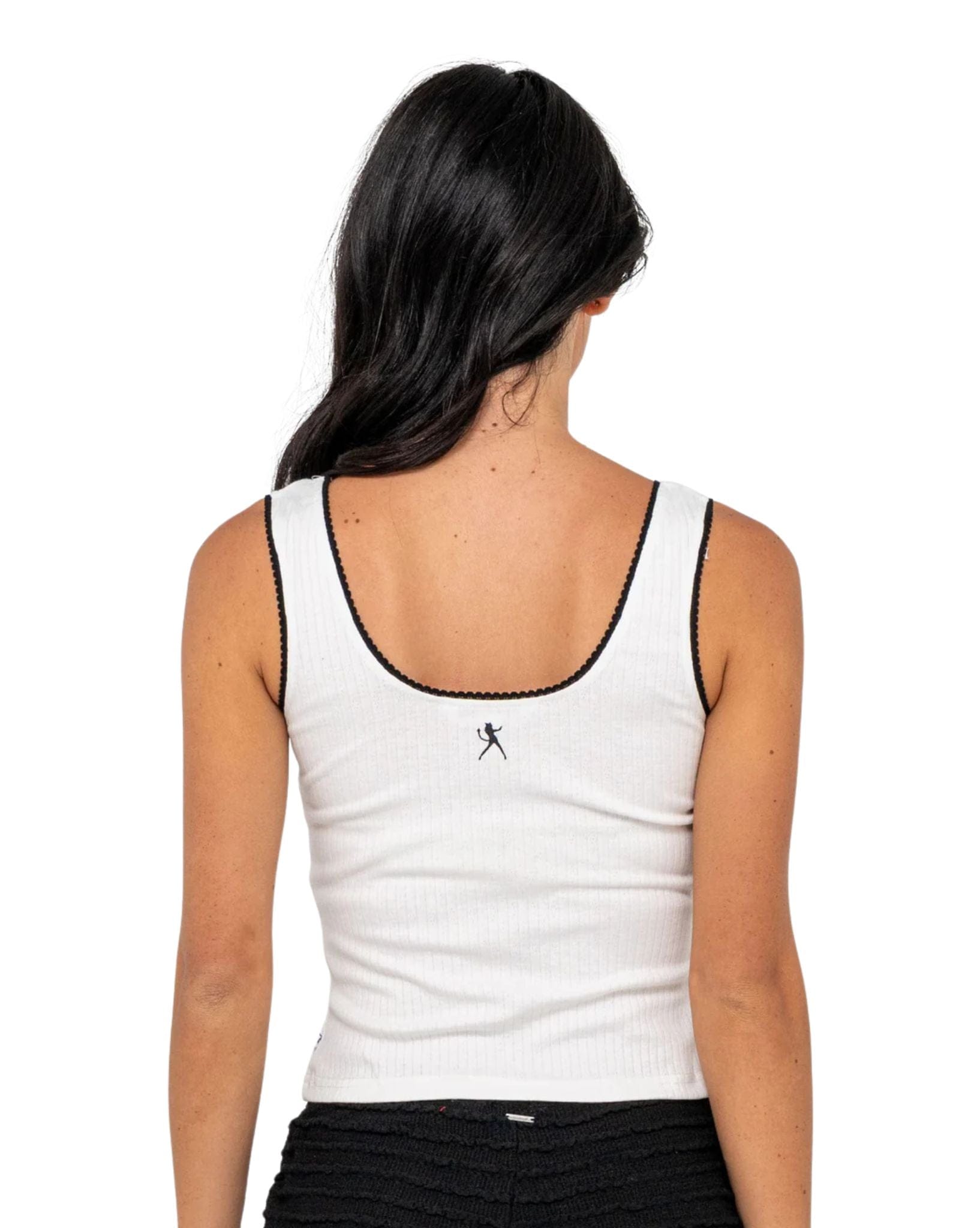 Rusty Cassian Ribbed Scoop Neck Singlet