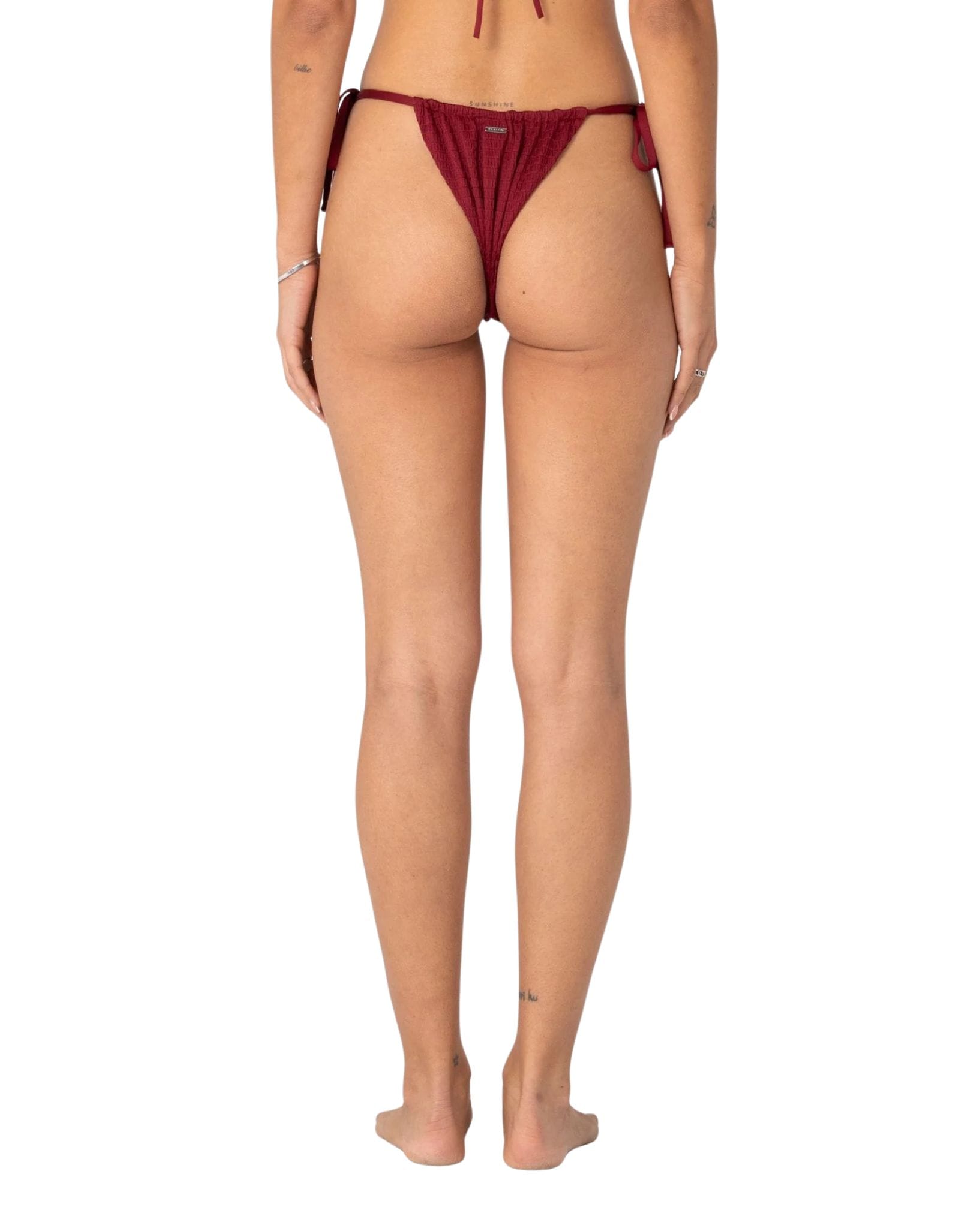 Rusty Cedar Cheeky Side Ties Bikini Bottom
